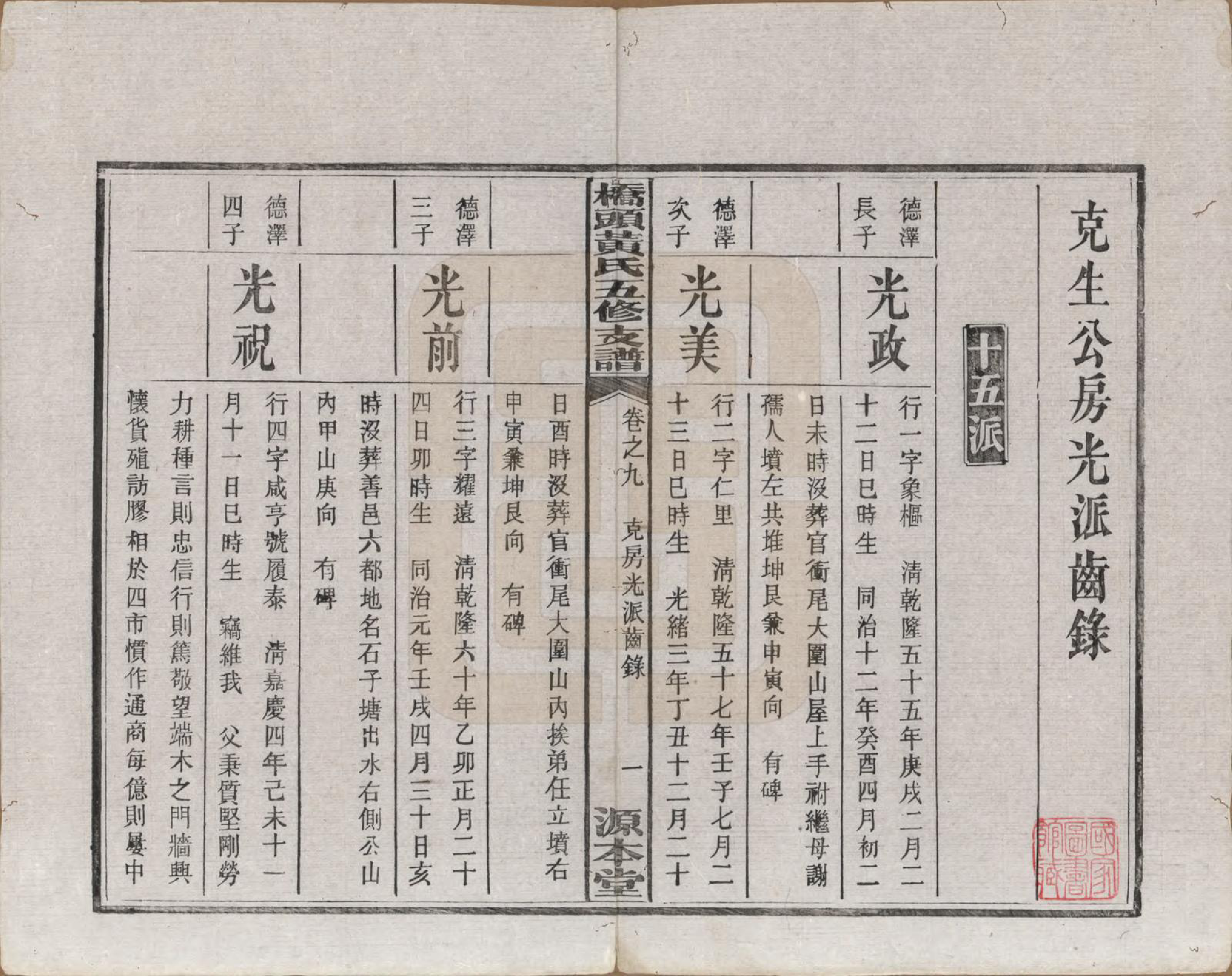 GTJP0590.黄.湘潭桥头黄氏五修支谱二十卷.民国三十年（1941）_009.pdf_第2页