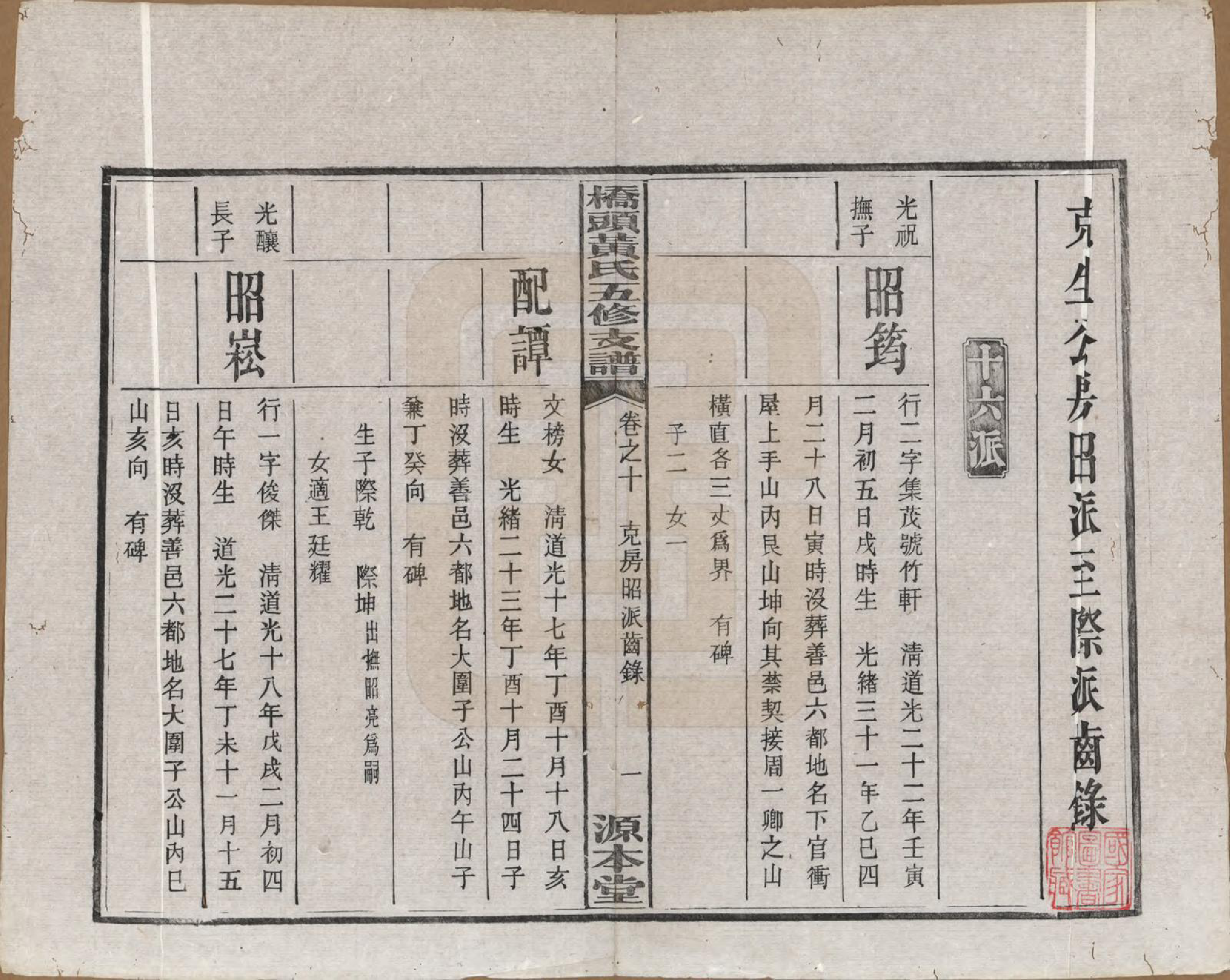 GTJP0590.黄.湘潭桥头黄氏五修支谱二十卷.民国三十年（1941）_010.pdf_第2页