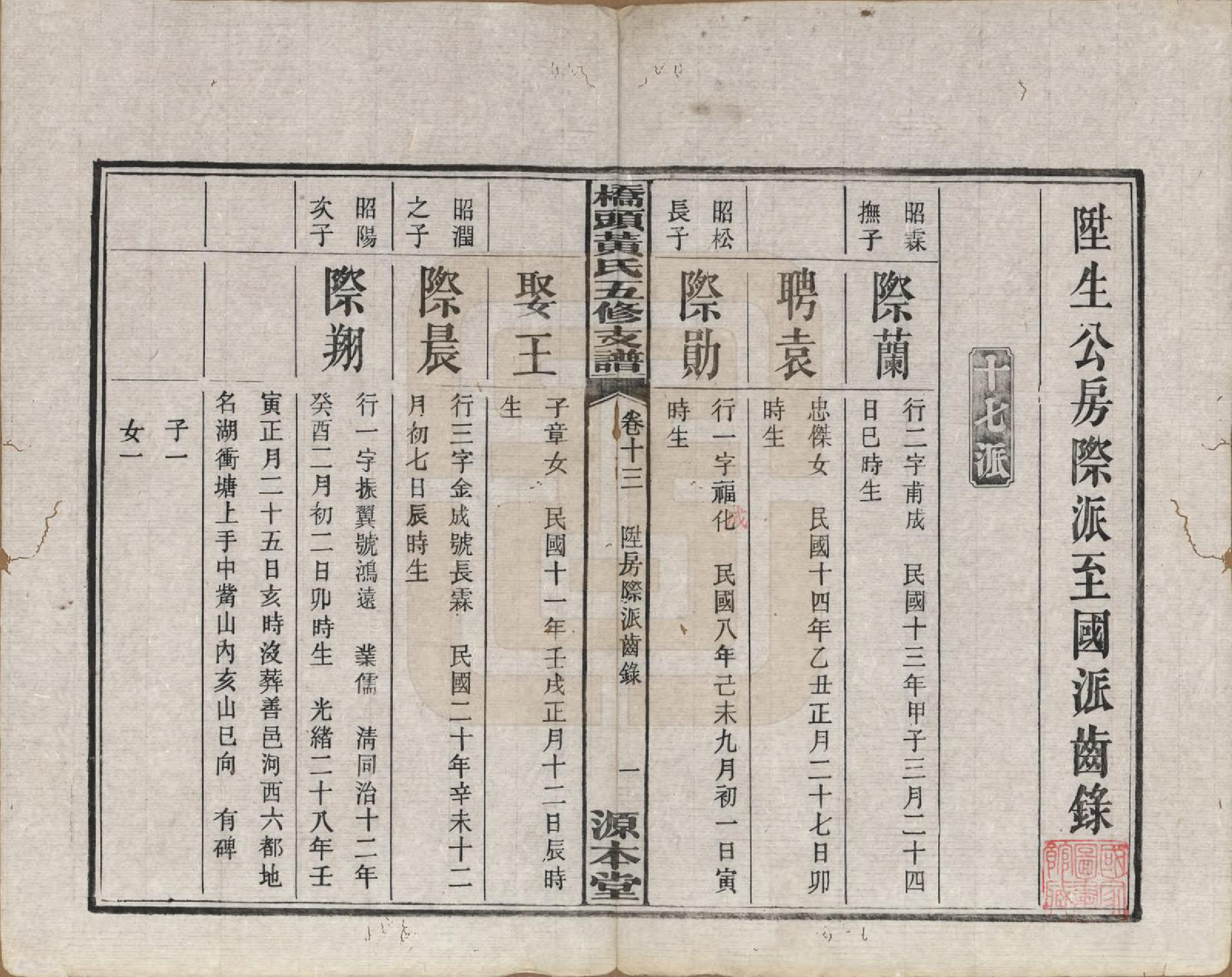 GTJP0590.黄.湘潭桥头黄氏五修支谱二十卷.民国三十年（1941）_013.pdf_第2页