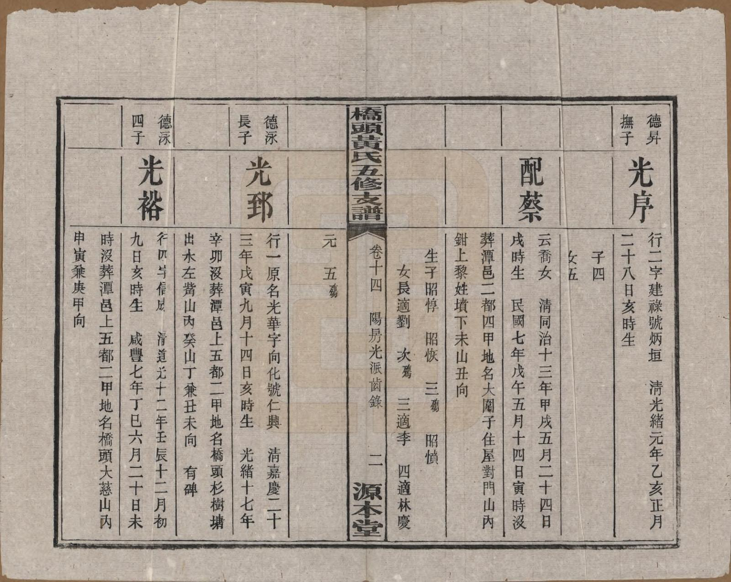 GTJP0590.黄.湘潭桥头黄氏五修支谱二十卷.民国三十年（1941）_014.pdf_第3页