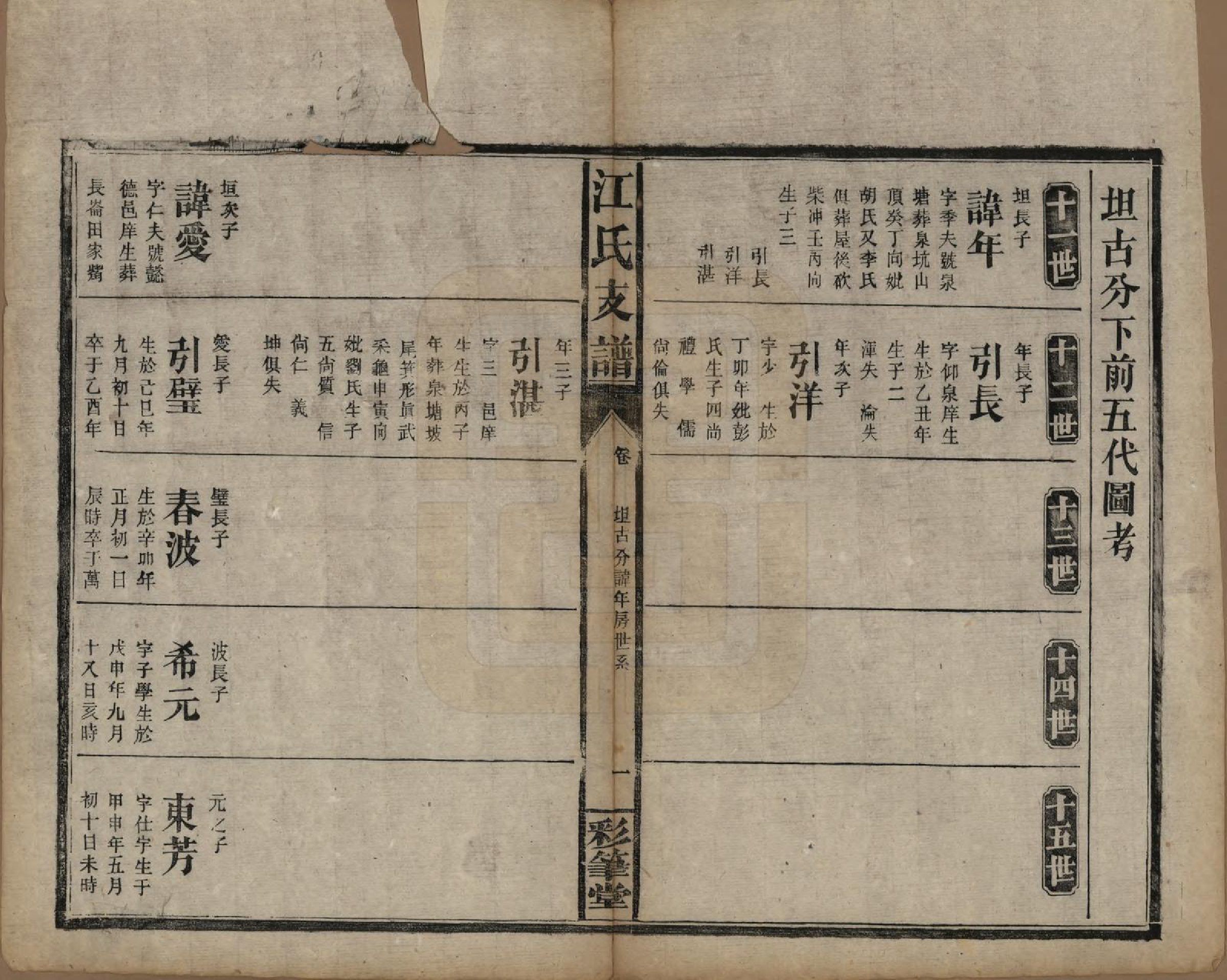 GTJP0663.江.江氏支谱.民国22年[1933]_008.pdf_第2页