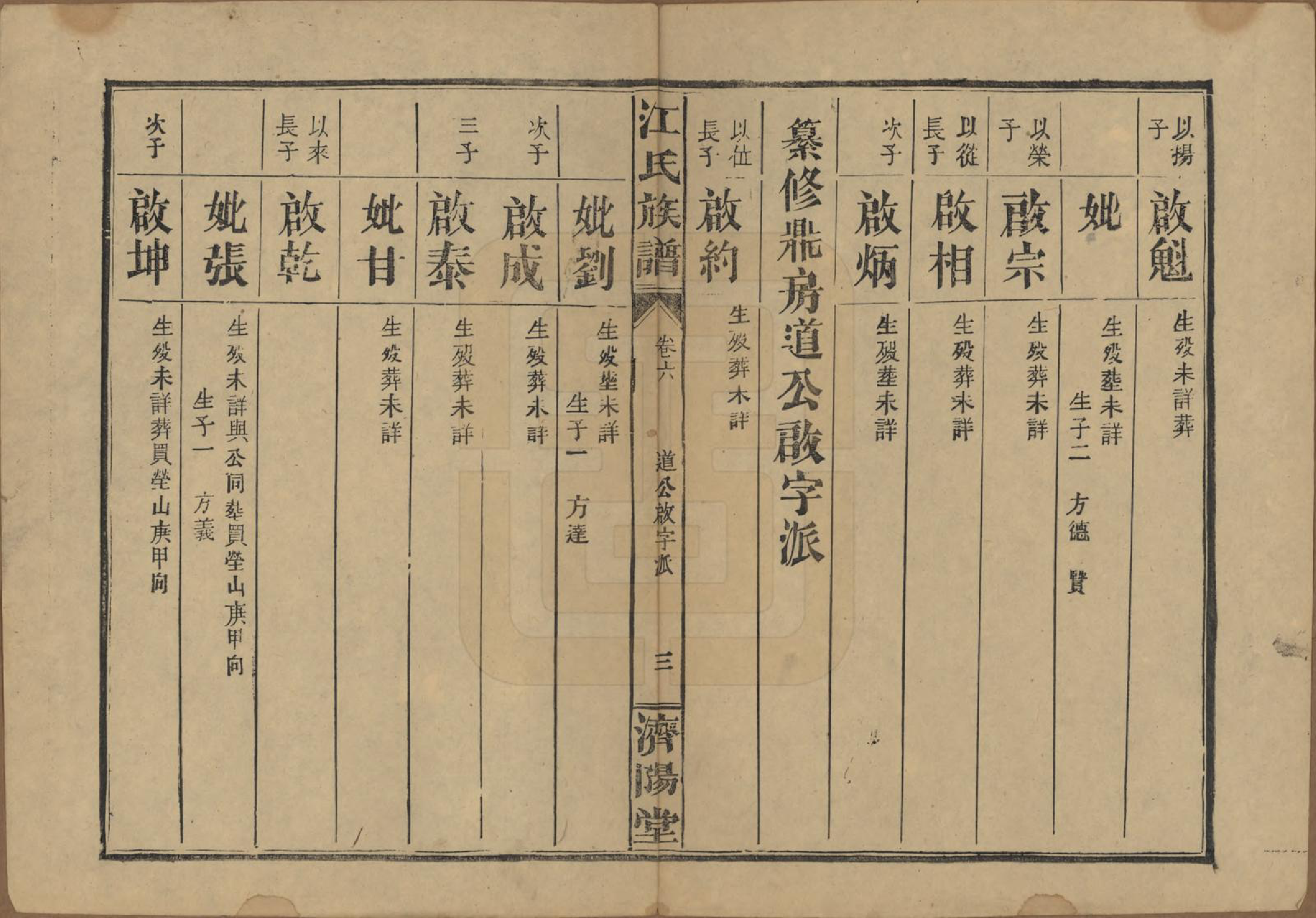 GTJP0665.江.江氏三修族谱.民国31年[1942]_006.pdf_第3页