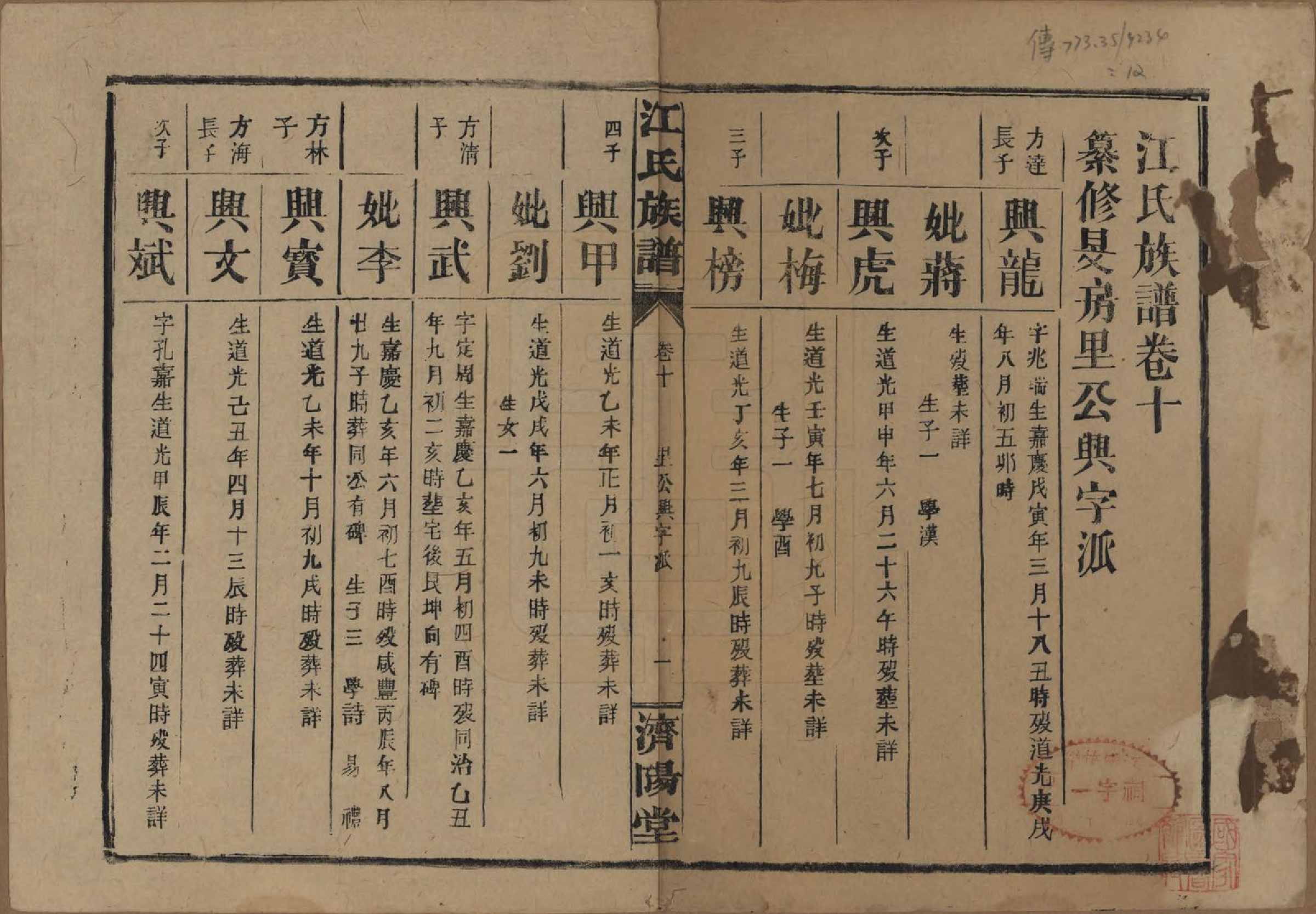 GTJP0665.江.江氏三修族谱.民国31年[1942]_010.pdf_第1页