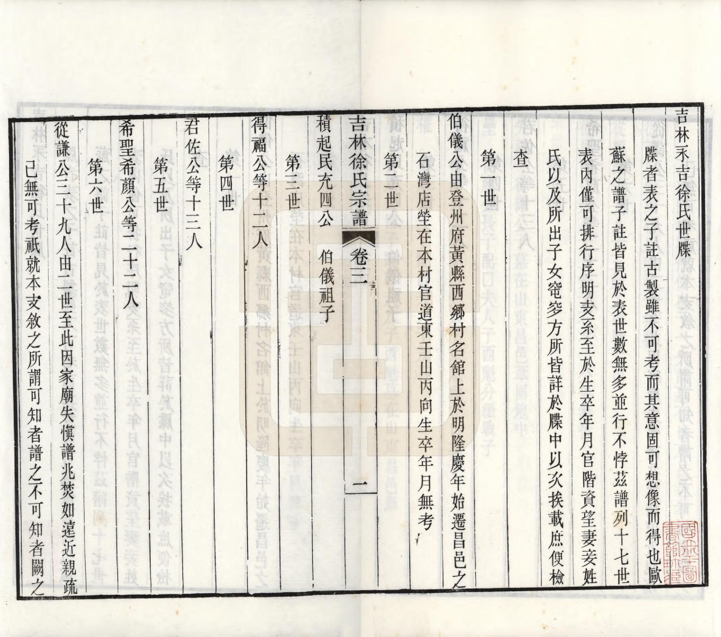 GTJP1843.徐.吉林.吉林永吉徐氏宗谱四卷.民国十九年（1930）_003.pdf_第1页