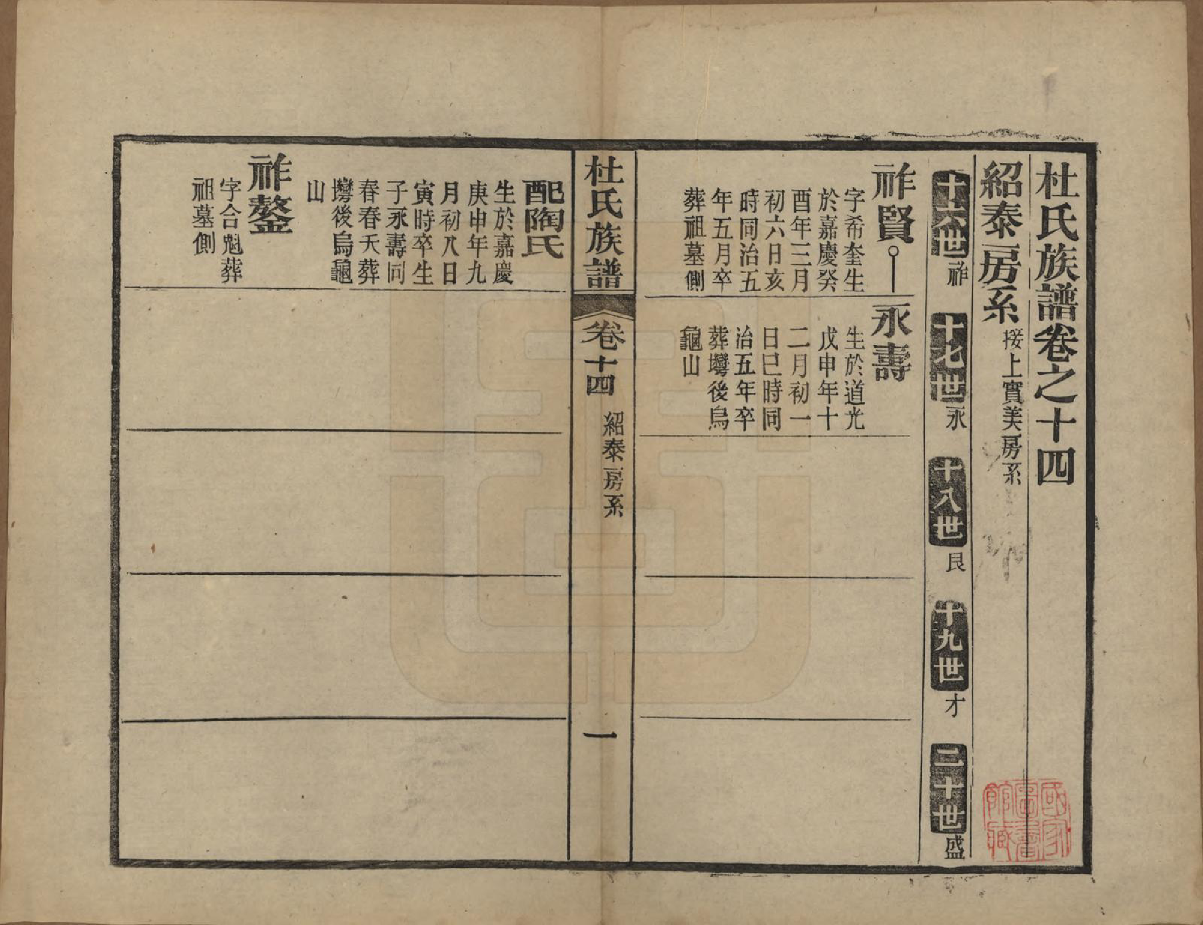 GTJP0310.杜.黄冈杜氏族谱二十六卷卷首四卷.民国三十七年[1948]_014.pdf_第1页