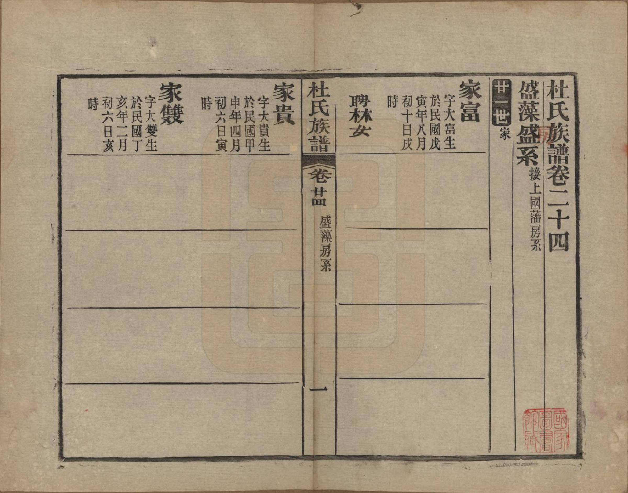 GTJP0310.杜.黄冈杜氏族谱二十六卷卷首四卷.民国三十七年[1948]_024.pdf_第1页