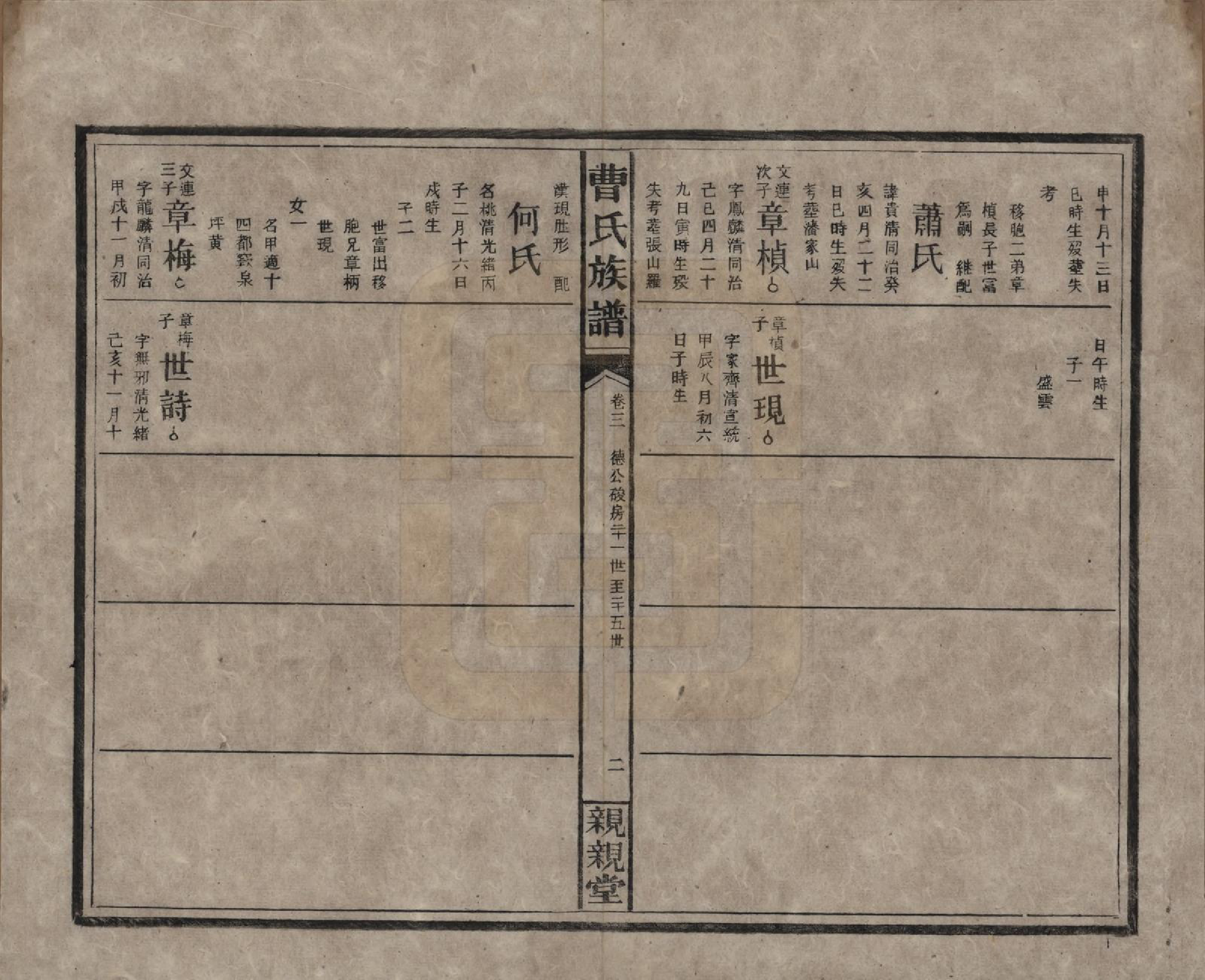 GTJP0052.曹.湖南郴州.曹氏族谱十卷卷首一卷卷末一卷.民国二十三年（1934）_003.pdf_第2页