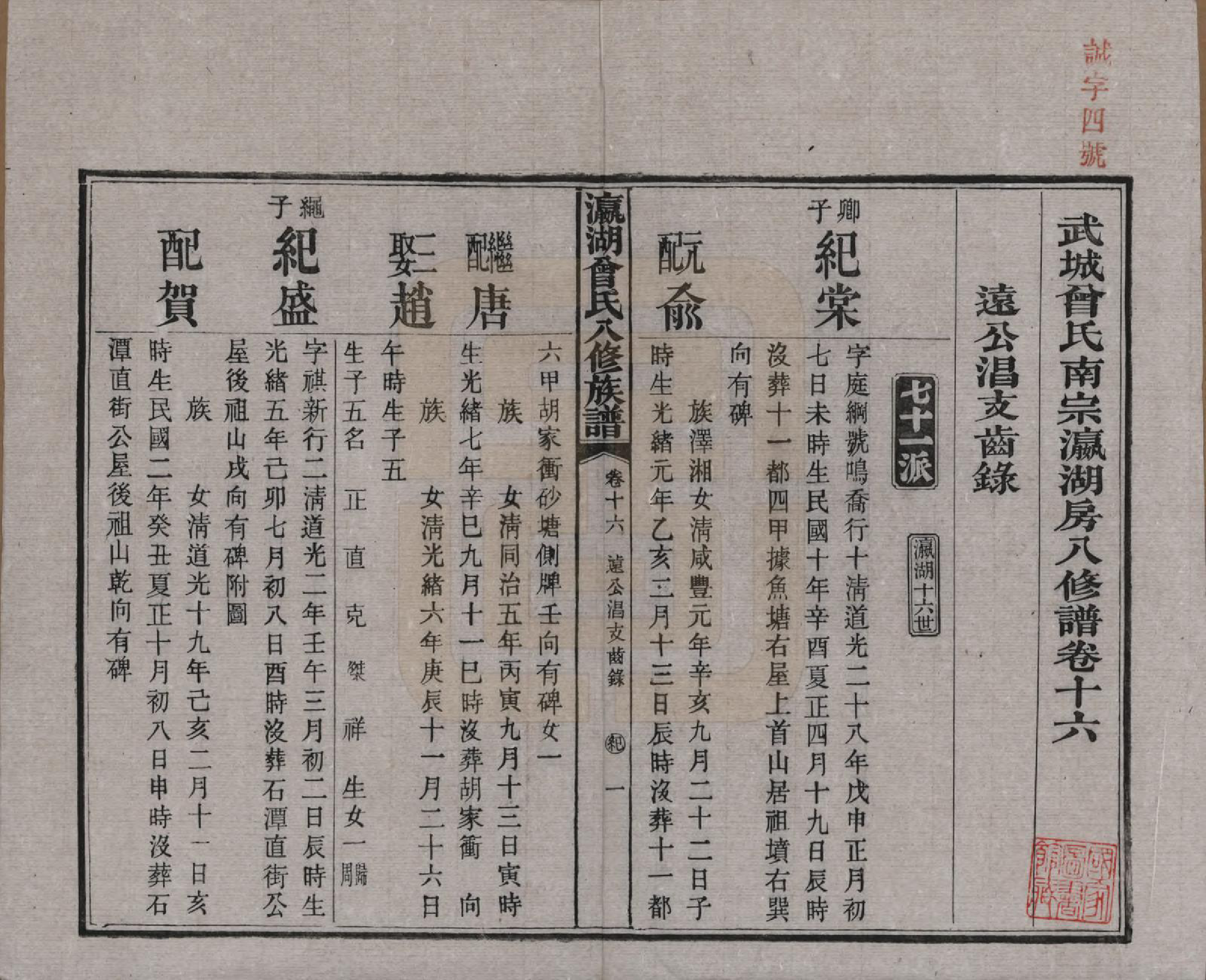 GTJP0076.曾.湖南.瀛湖曾氏八修族谱.民国20年[1931]_016.pdf_第2页