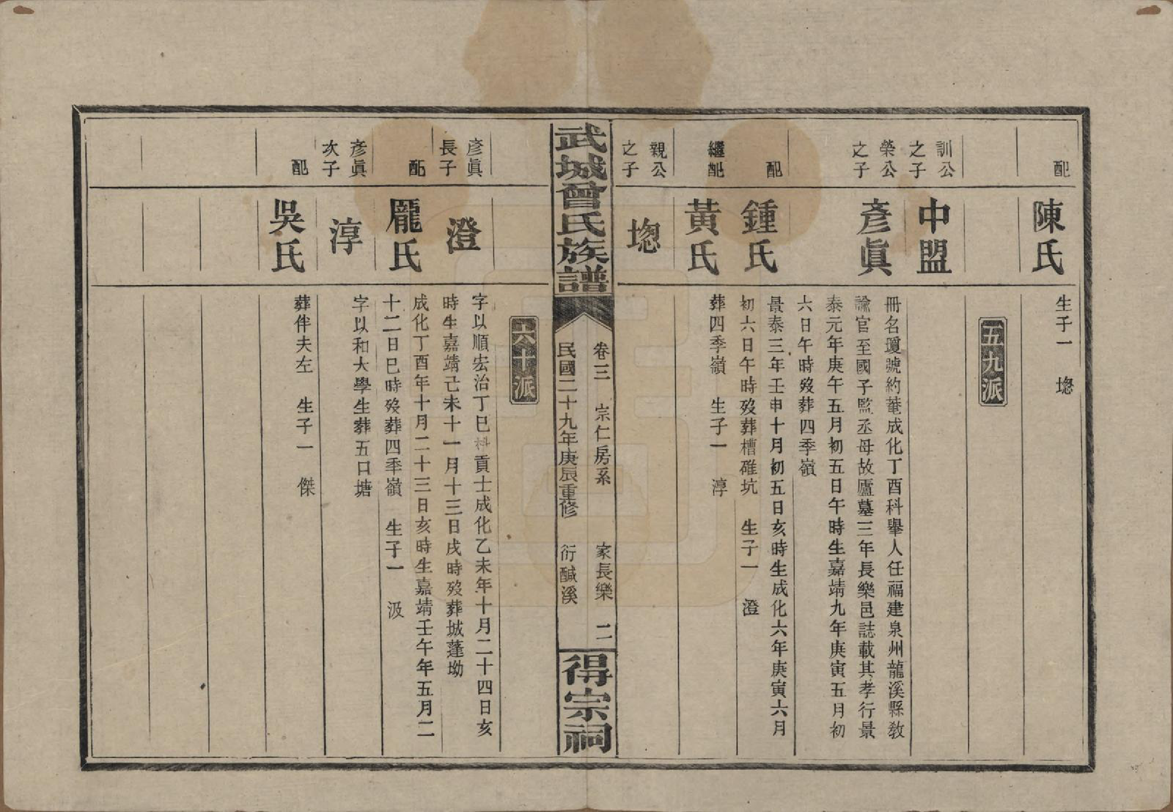 GTJP0078.曾.湖南浏阳.武陵曾氏族谱.民国29年[1940]_003.pdf_第2页