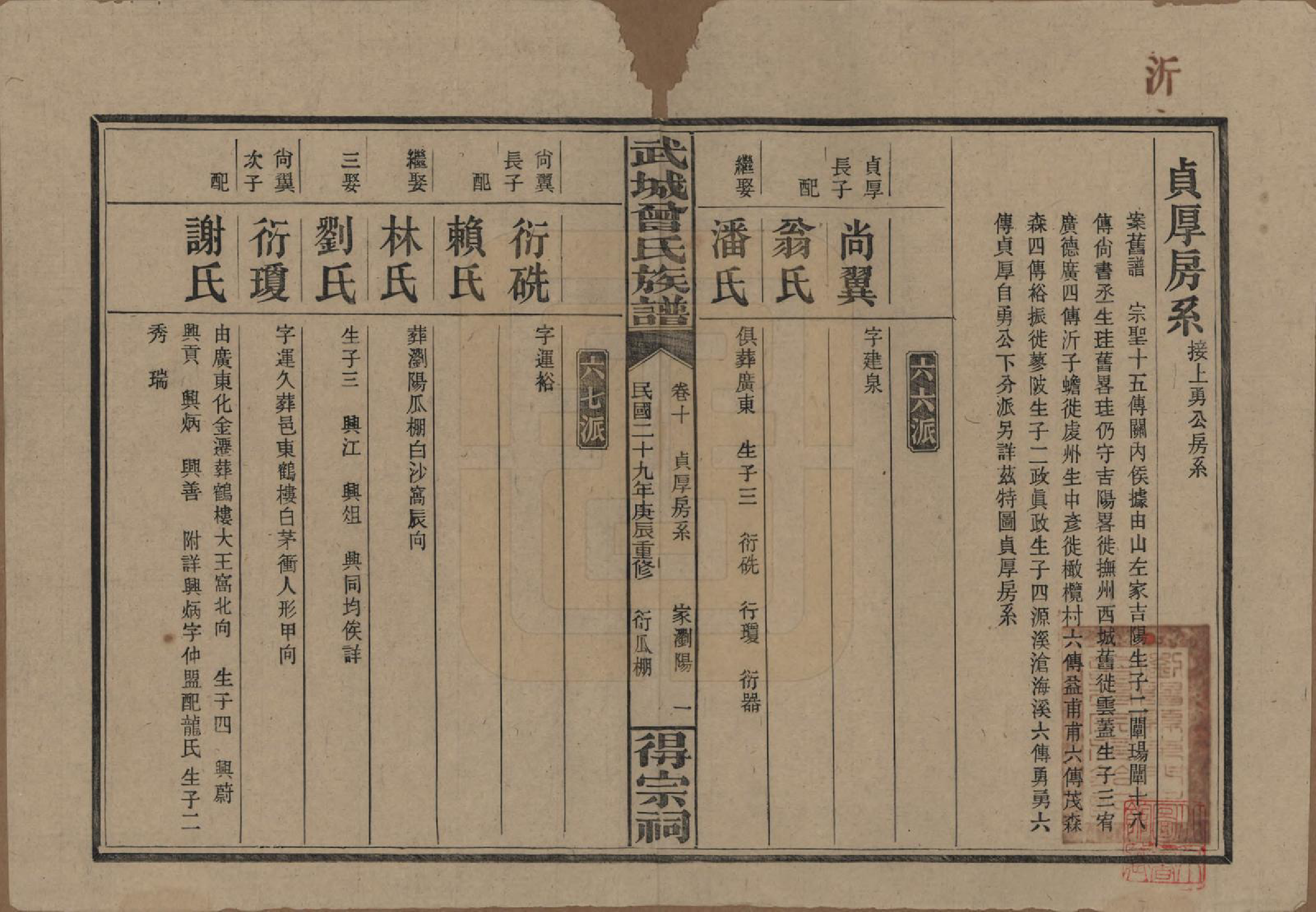 GTJP0078.曾.湖南浏阳.武陵曾氏族谱.民国29年[1940]_010.pdf_第1页