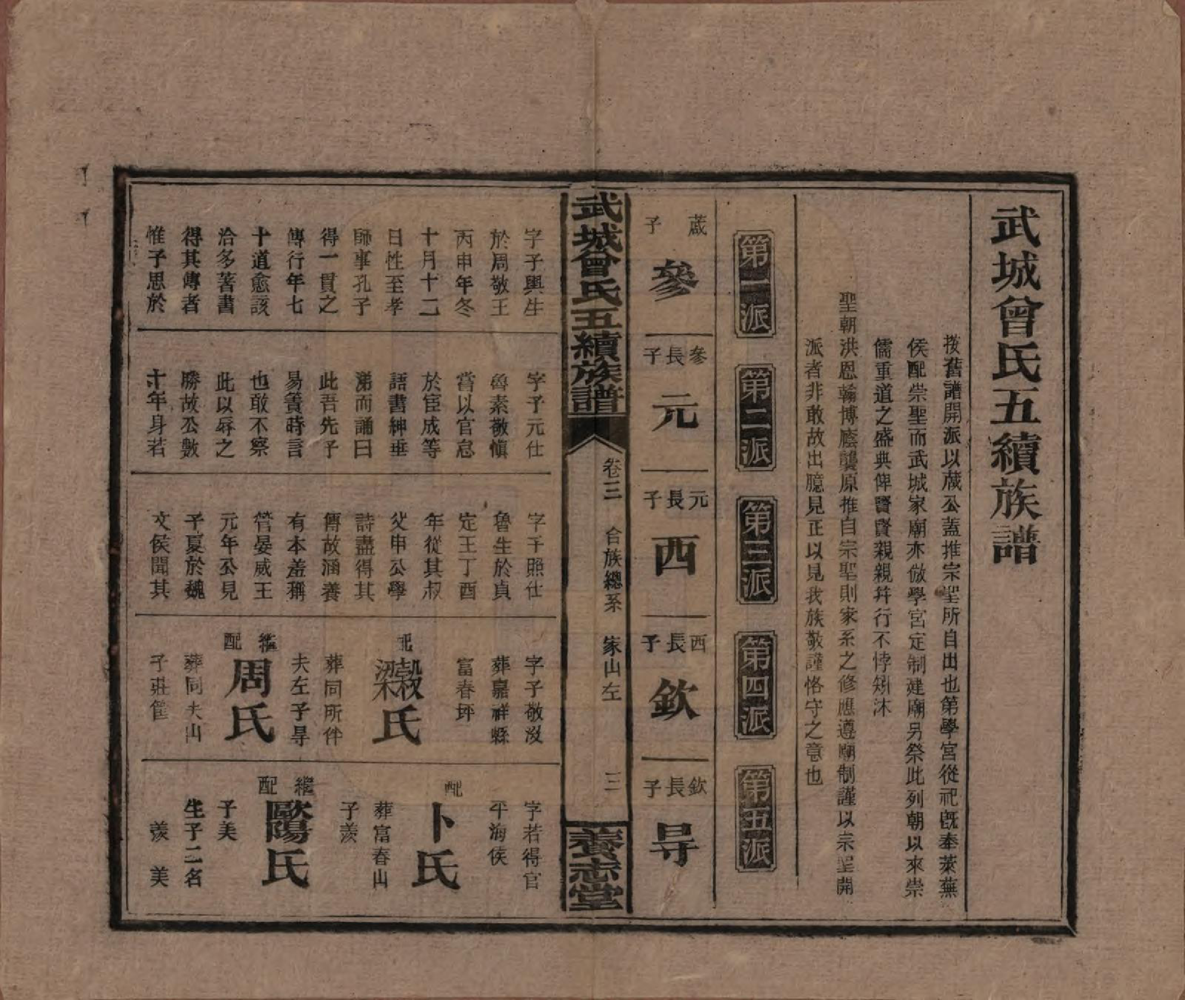 GTJP0079.曾.湖南邵阳.武城曾氏五续族谱.民国32年[1943]_003.pdf_第3页