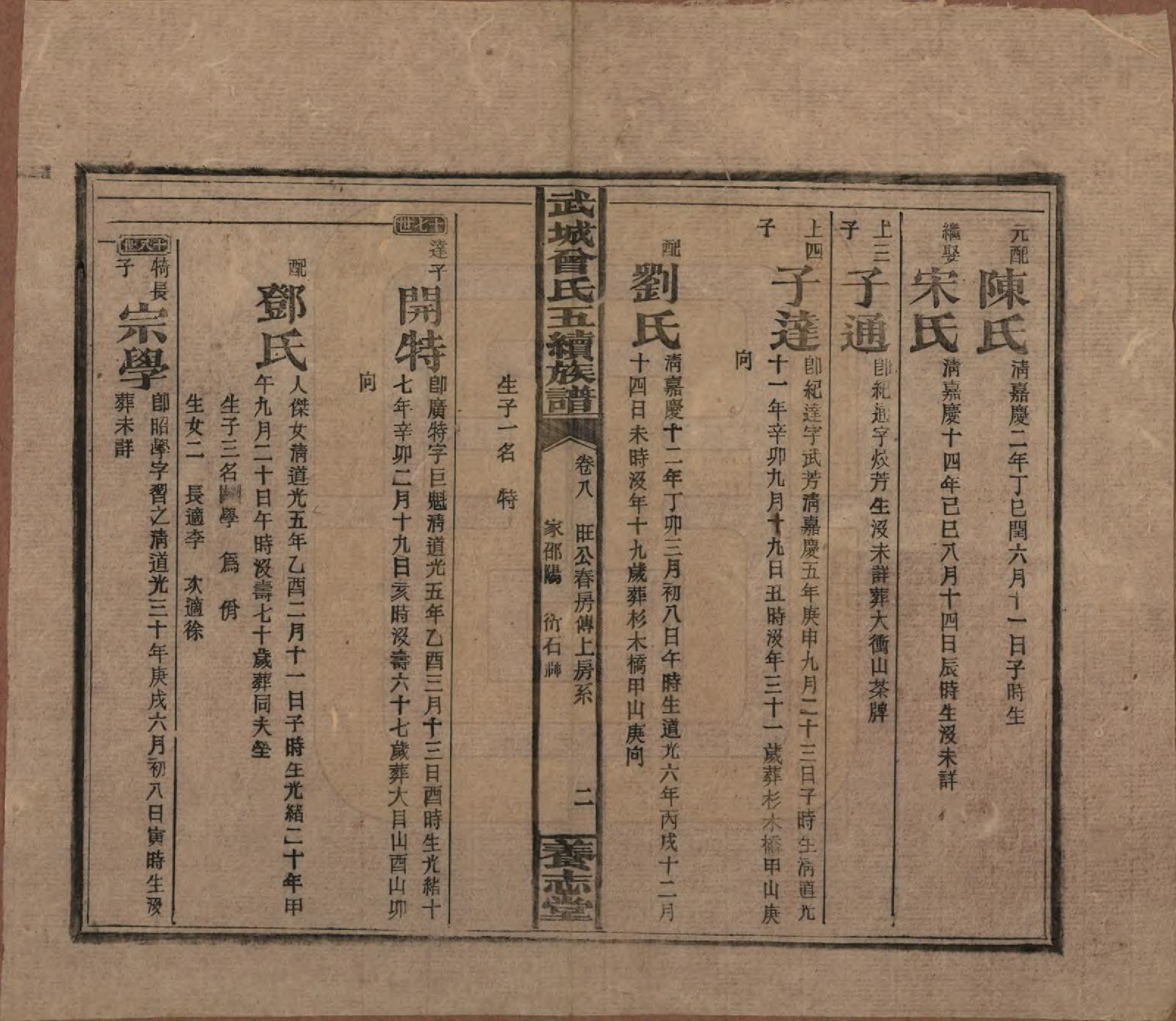 GTJP0079.曾.湖南邵阳.武城曾氏五续族谱.民国32年[1943]_008.pdf_第2页