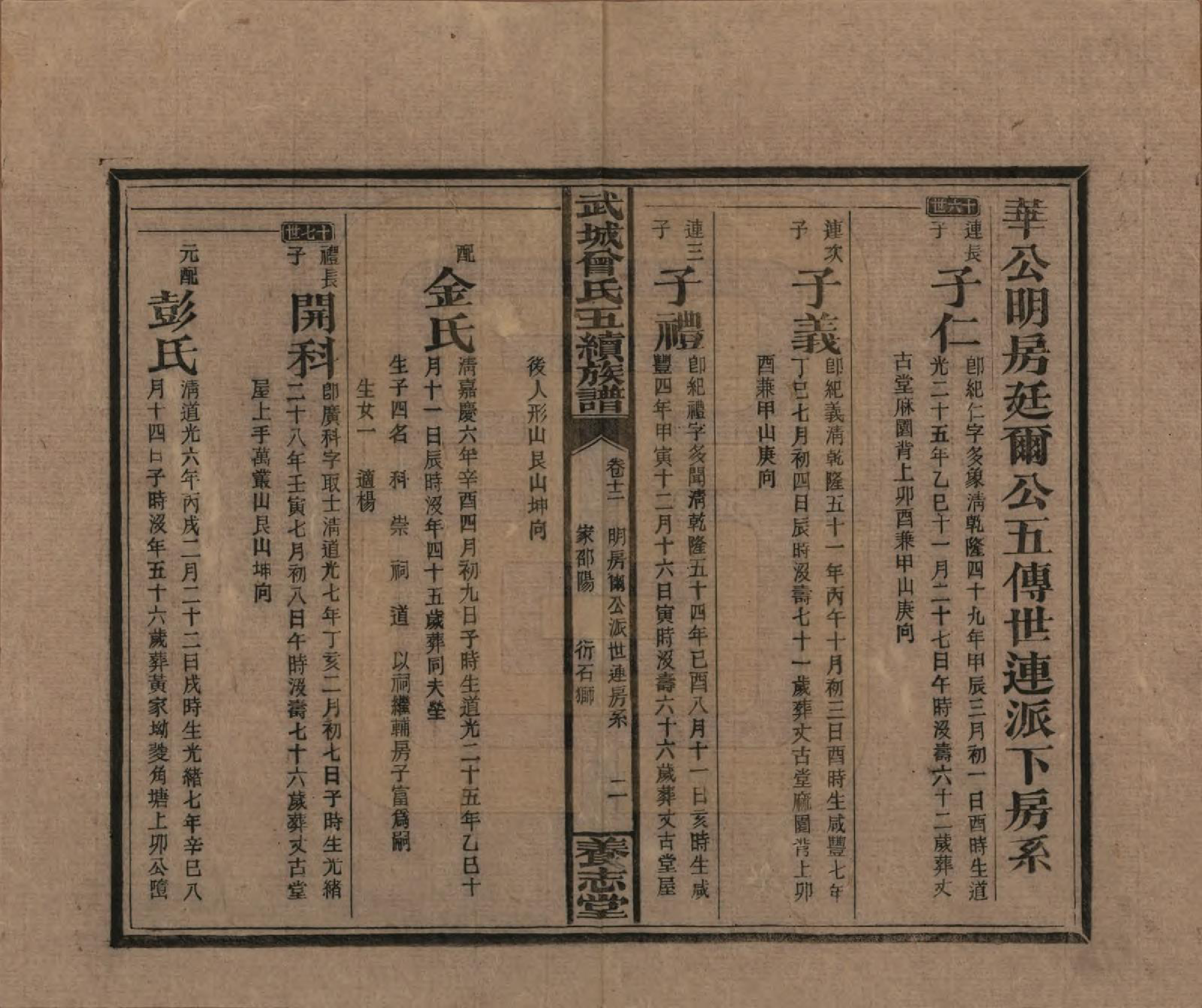 GTJP0079.曾.湖南邵阳.武城曾氏五续族谱.民国32年[1943]_012.pdf_第2页