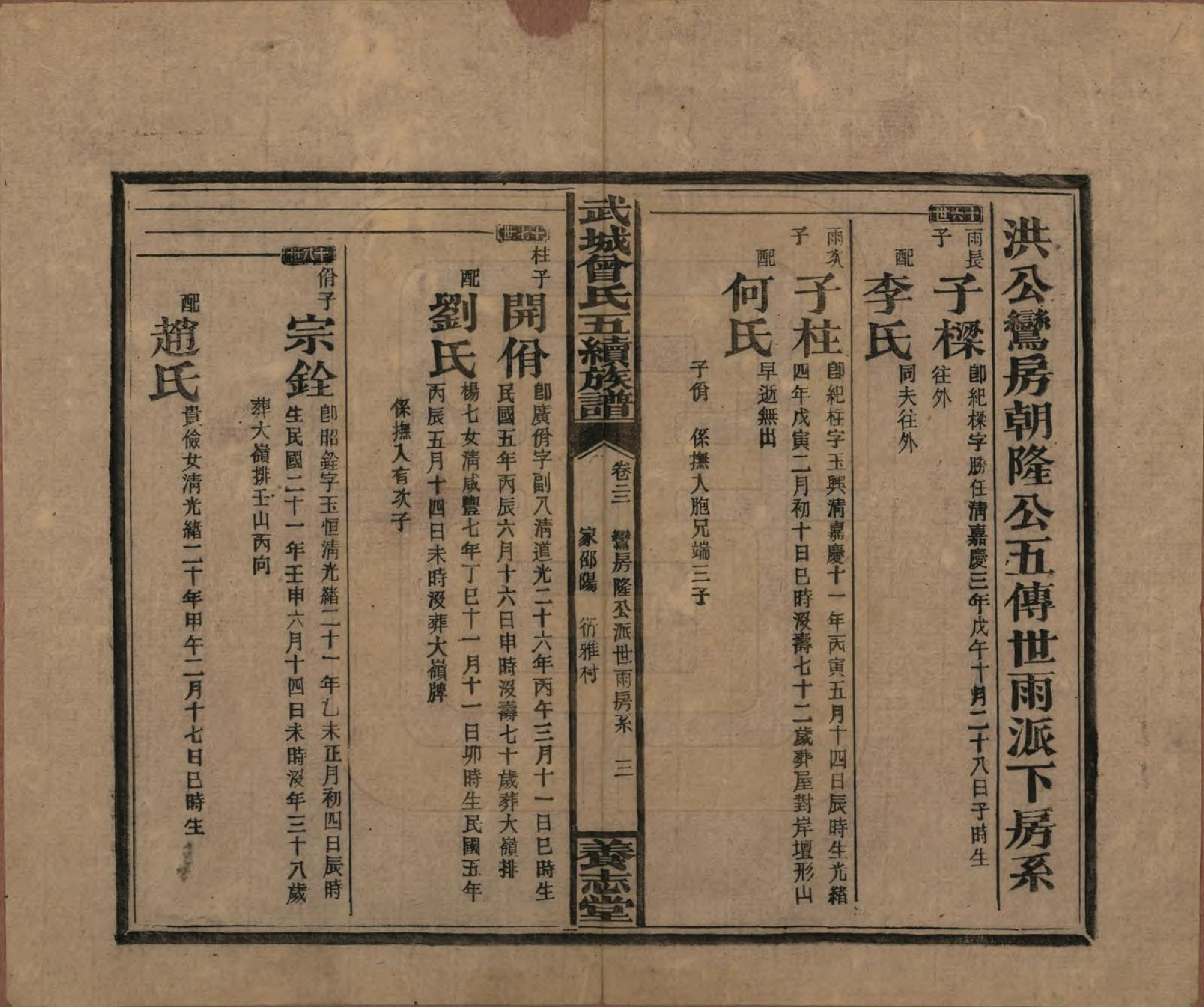 GTJP0079.曾.湖南邵阳.武城曾氏五续族谱.民国32年[1943]_022.pdf_第3页