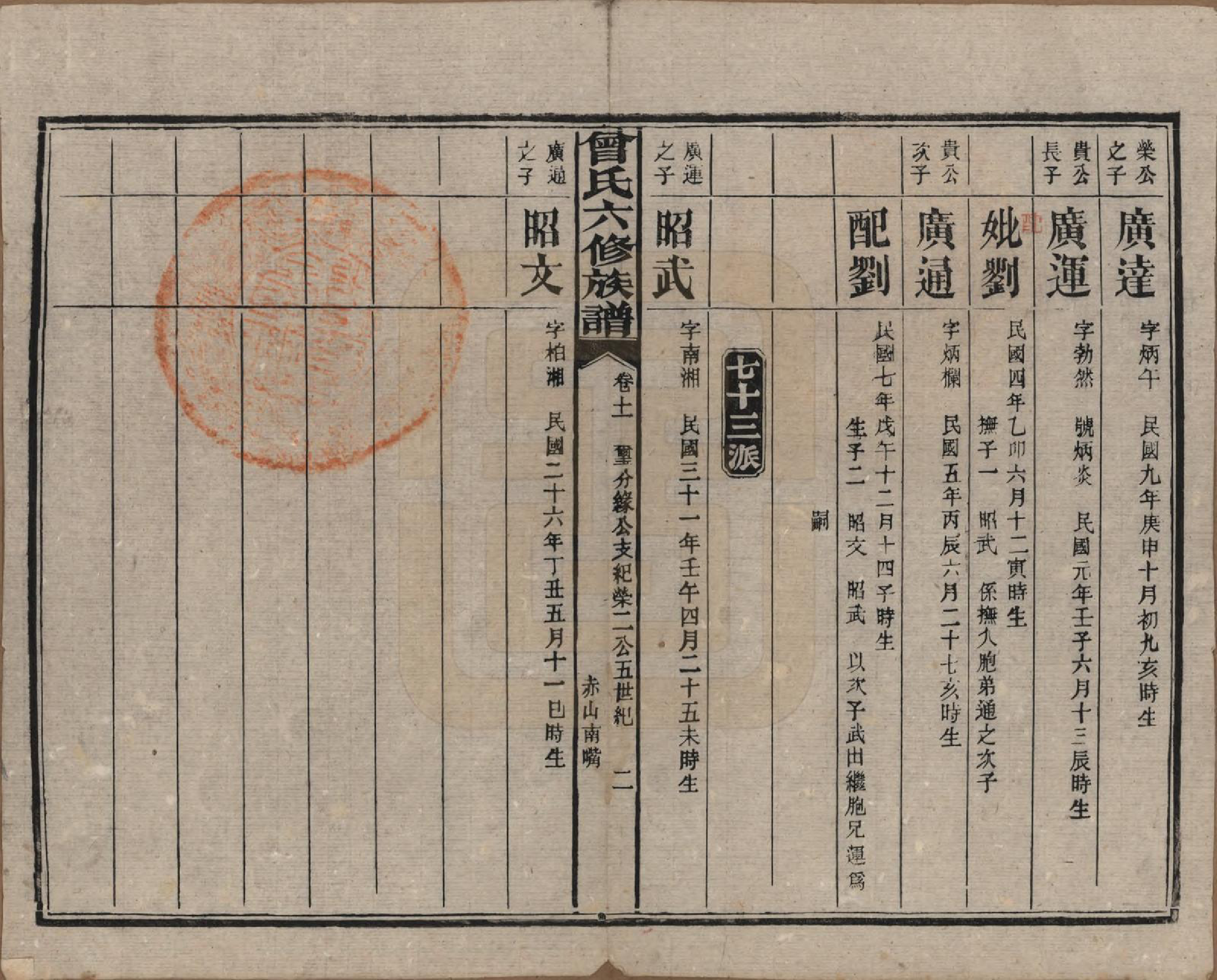 GTJP0081.曾.湖南汉寿.曾氏六修族谱.民国37年[1948]_011.pdf_第2页