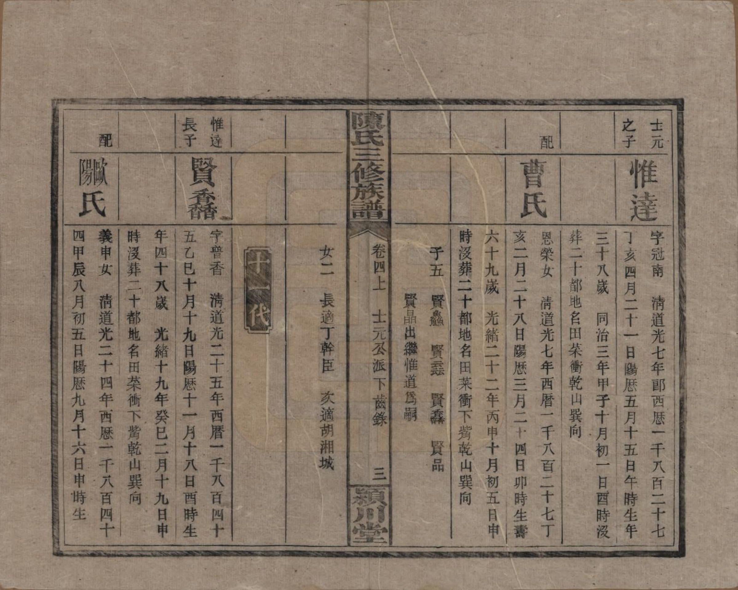 GTJP0105.陈.湖南湘潭.上湘陈氏三修族谱.民国19年(1930)_004.pdf_第3页