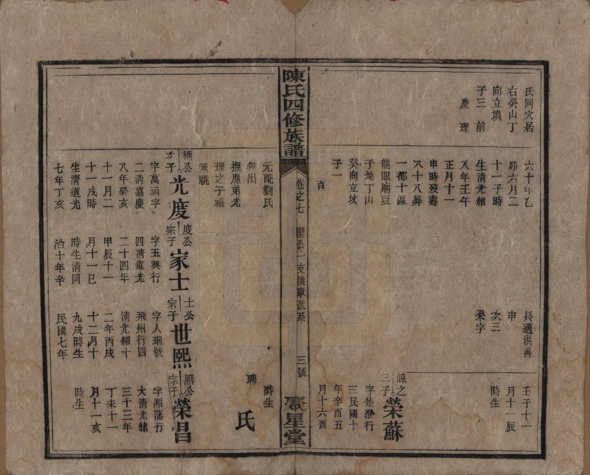 GTJP0106.陈.湖南衡州.衡西陈氏四修族谱.民国20年[1931]_007.pdf_第3页