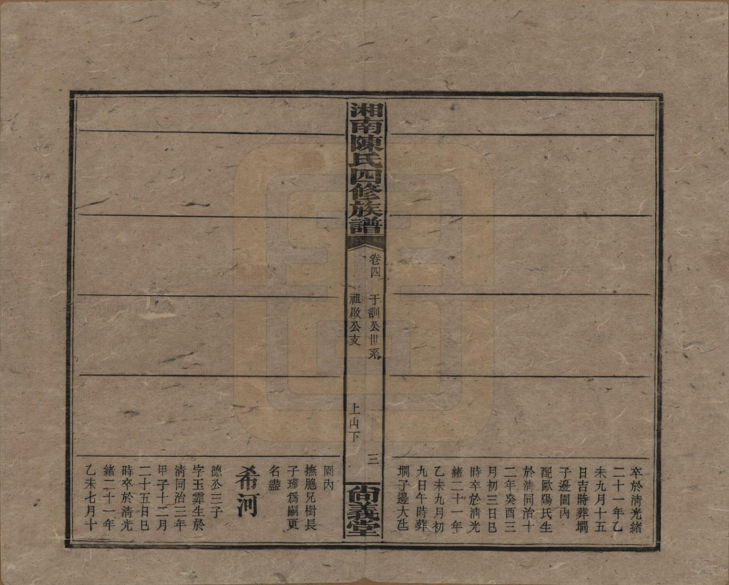 GTJP0107.陈.湖南湘乡.湘南陈氏四修族谱.民国21年[1932]_004.pdf_第3页