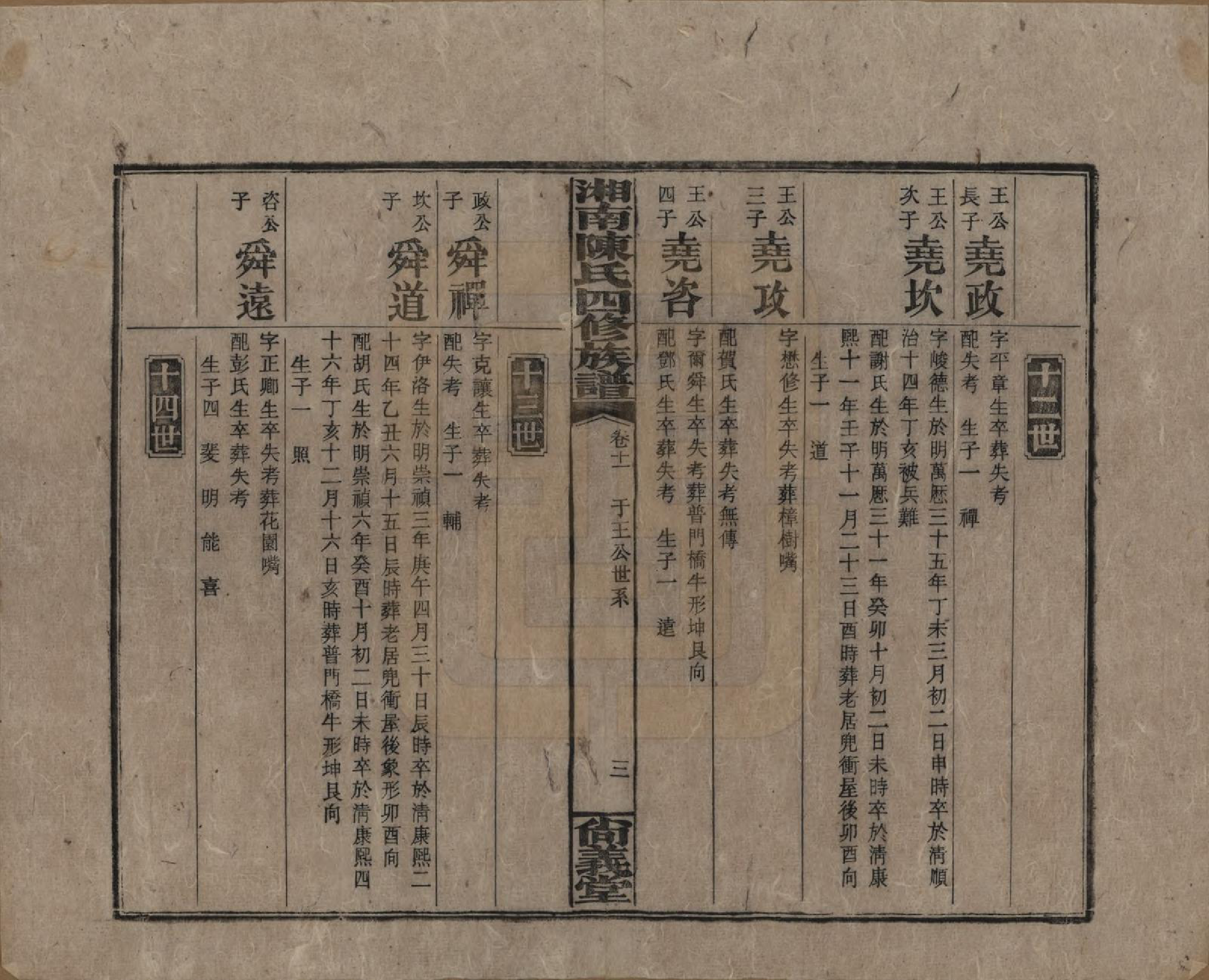 GTJP0107.陈.湖南湘乡.湘南陈氏四修族谱.民国21年[1932]_011.pdf_第3页