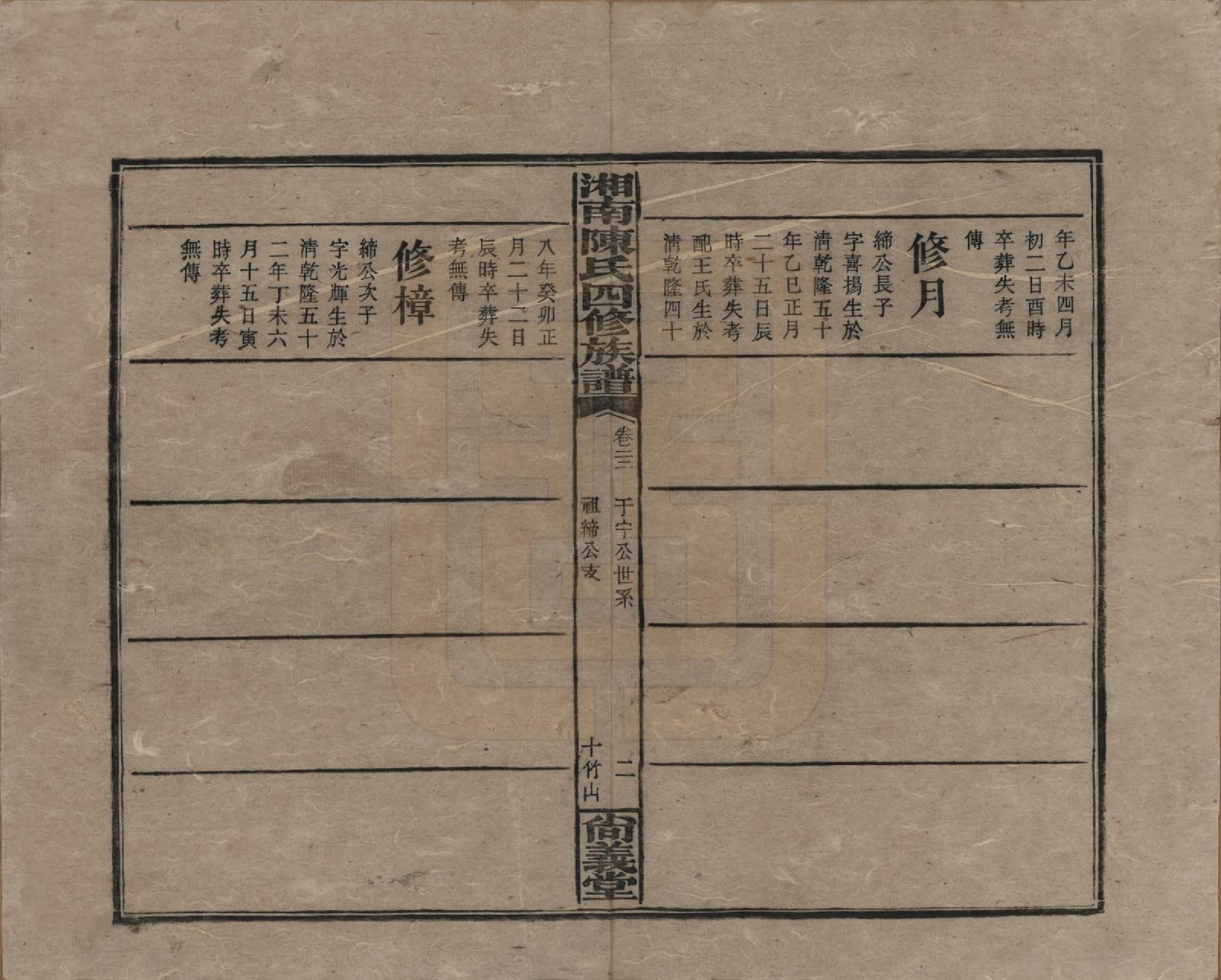 GTJP0107.陈.湖南湘乡.湘南陈氏四修族谱.民国21年[1932]_022.pdf_第2页