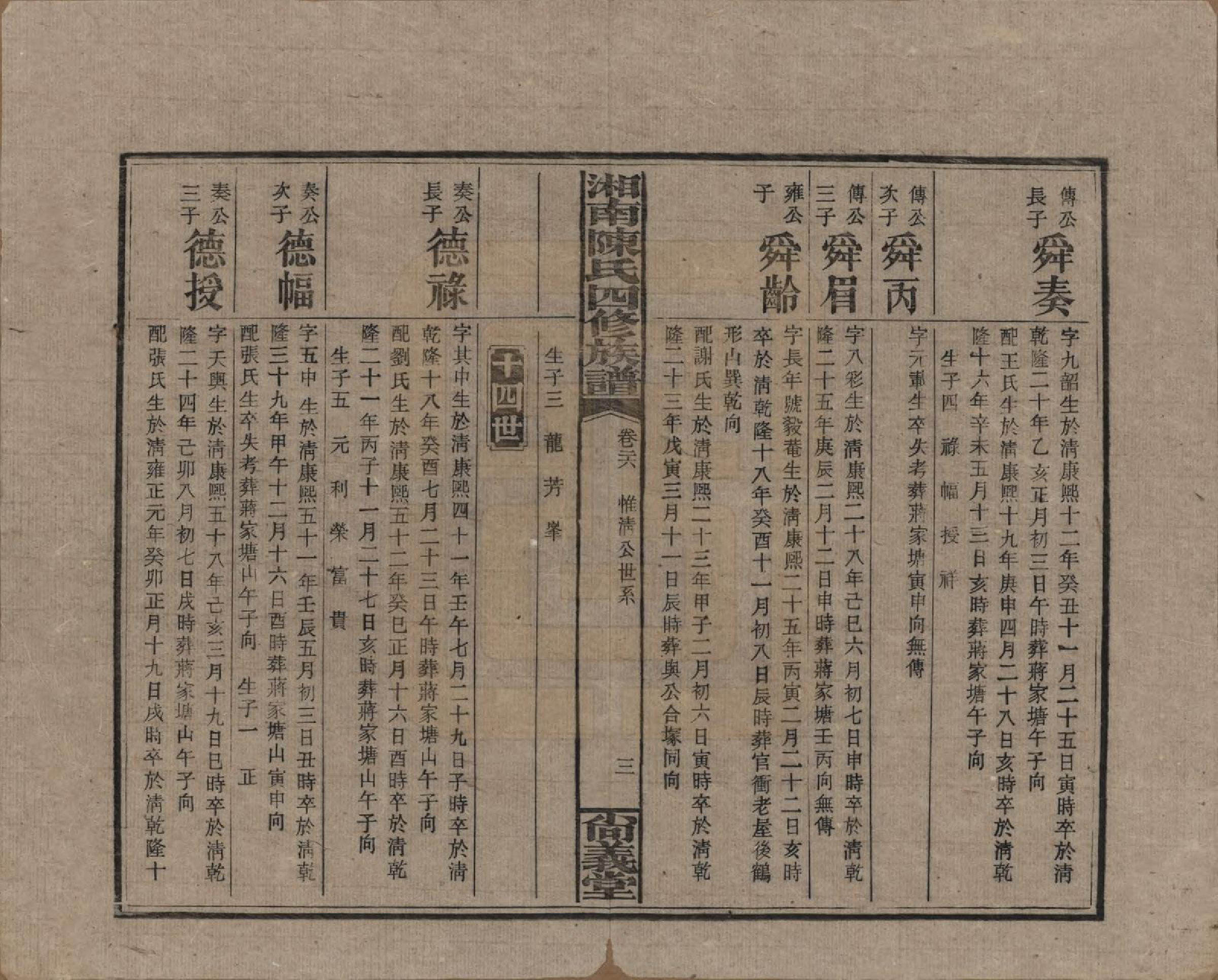 GTJP0107.陈.湖南湘乡.湘南陈氏四修族谱.民国21年[1932]_026.pdf_第3页