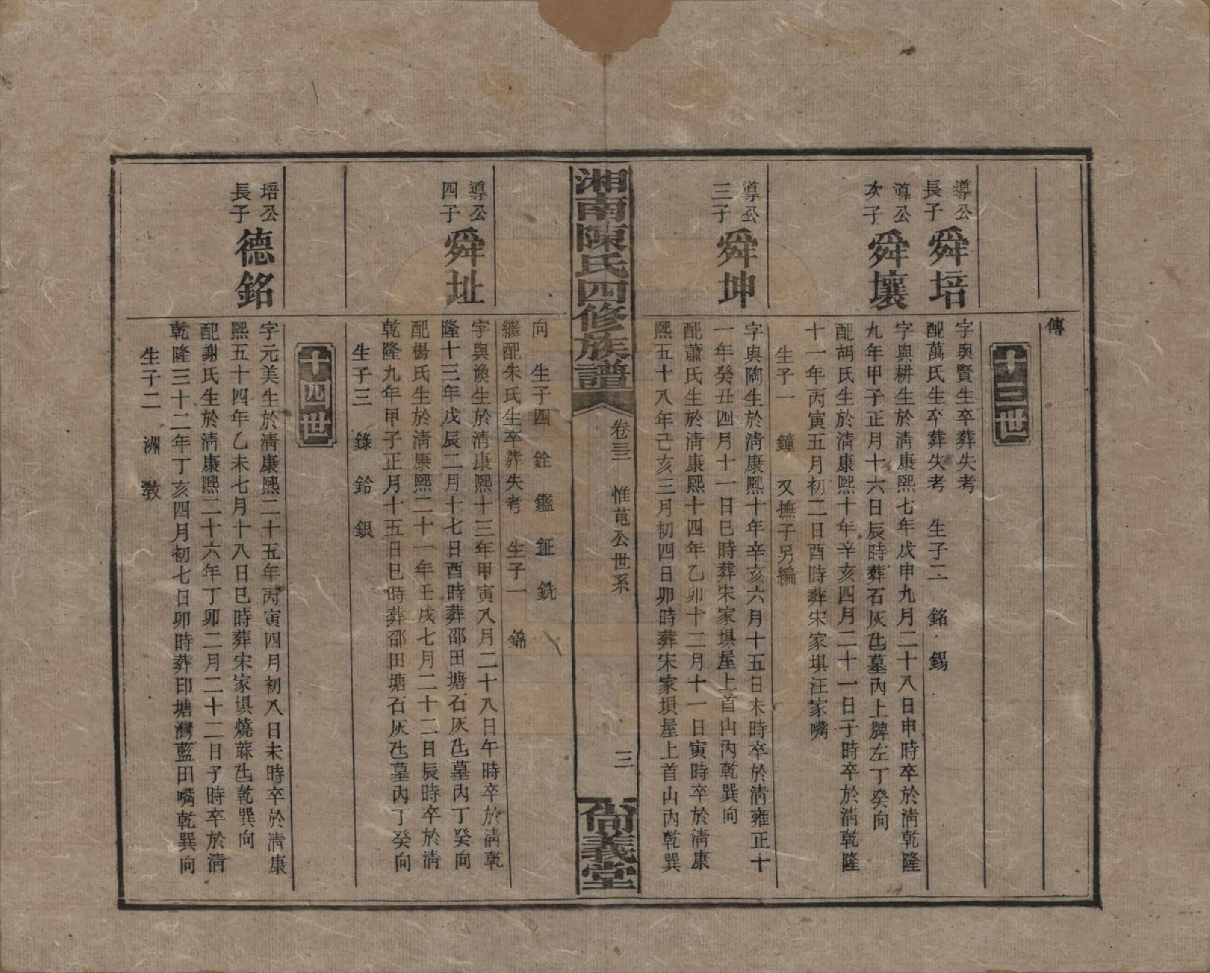 GTJP0107.陈.湖南湘乡.湘南陈氏四修族谱.民国21年[1932]_032.pdf_第3页