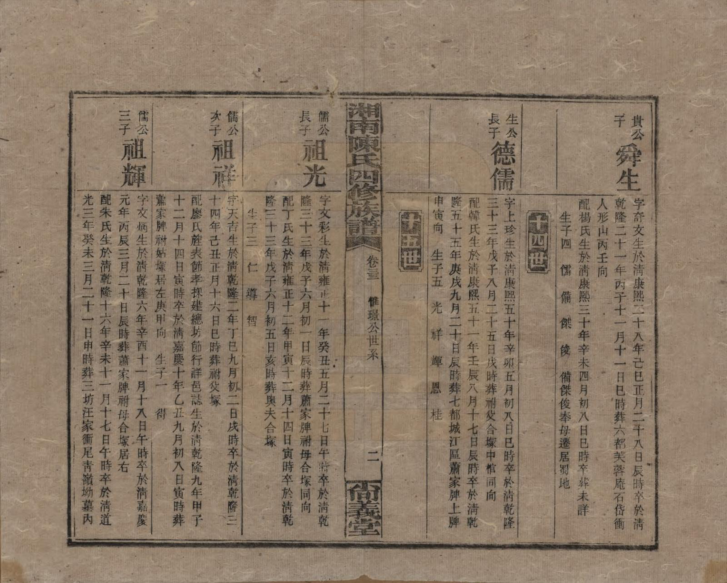 GTJP0107.陈.湖南湘乡.湘南陈氏四修族谱.民国21年[1932]_033.pdf_第2页