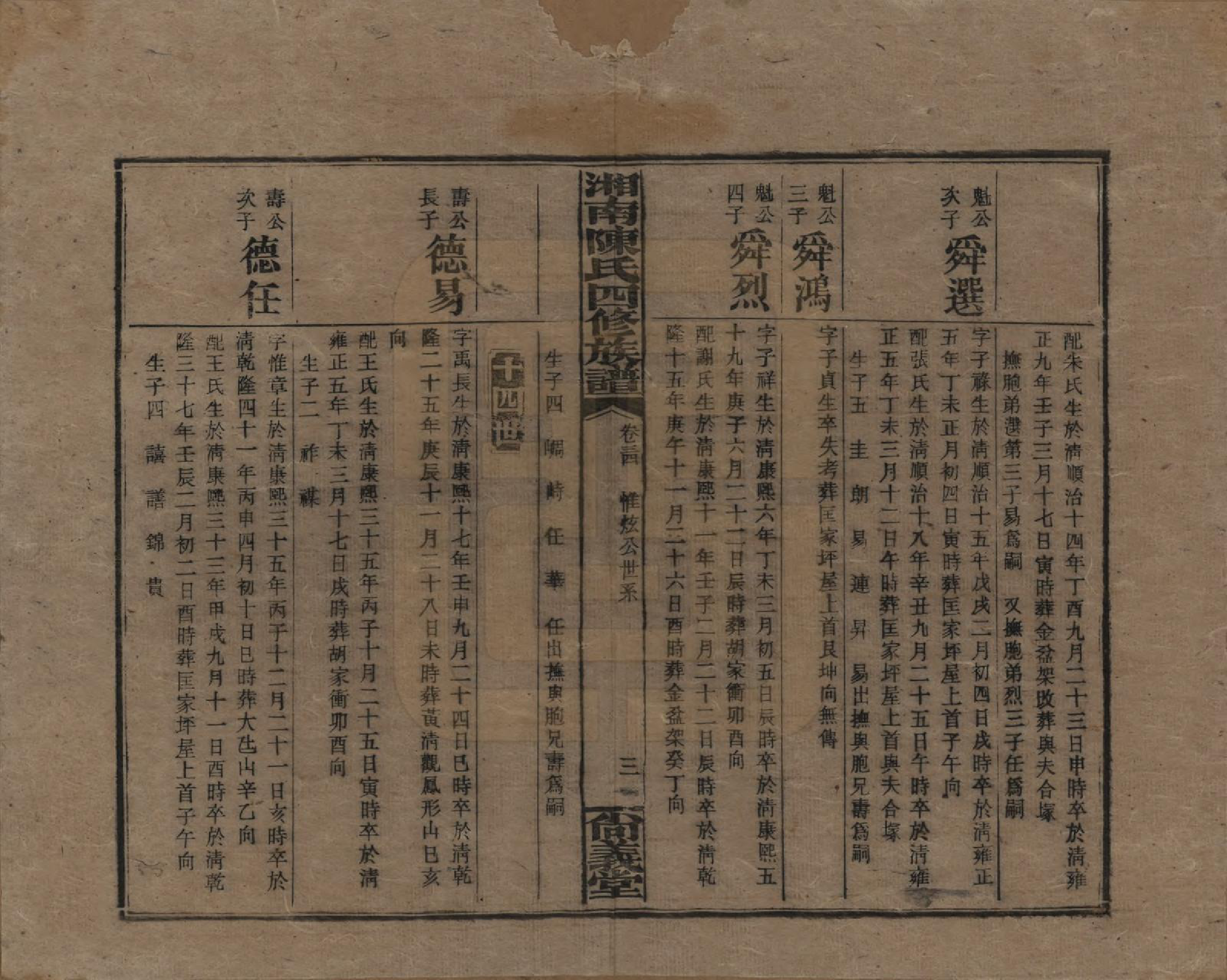 GTJP0107.陈.湖南湘乡.湘南陈氏四修族谱.民国21年[1932]_034.pdf_第3页