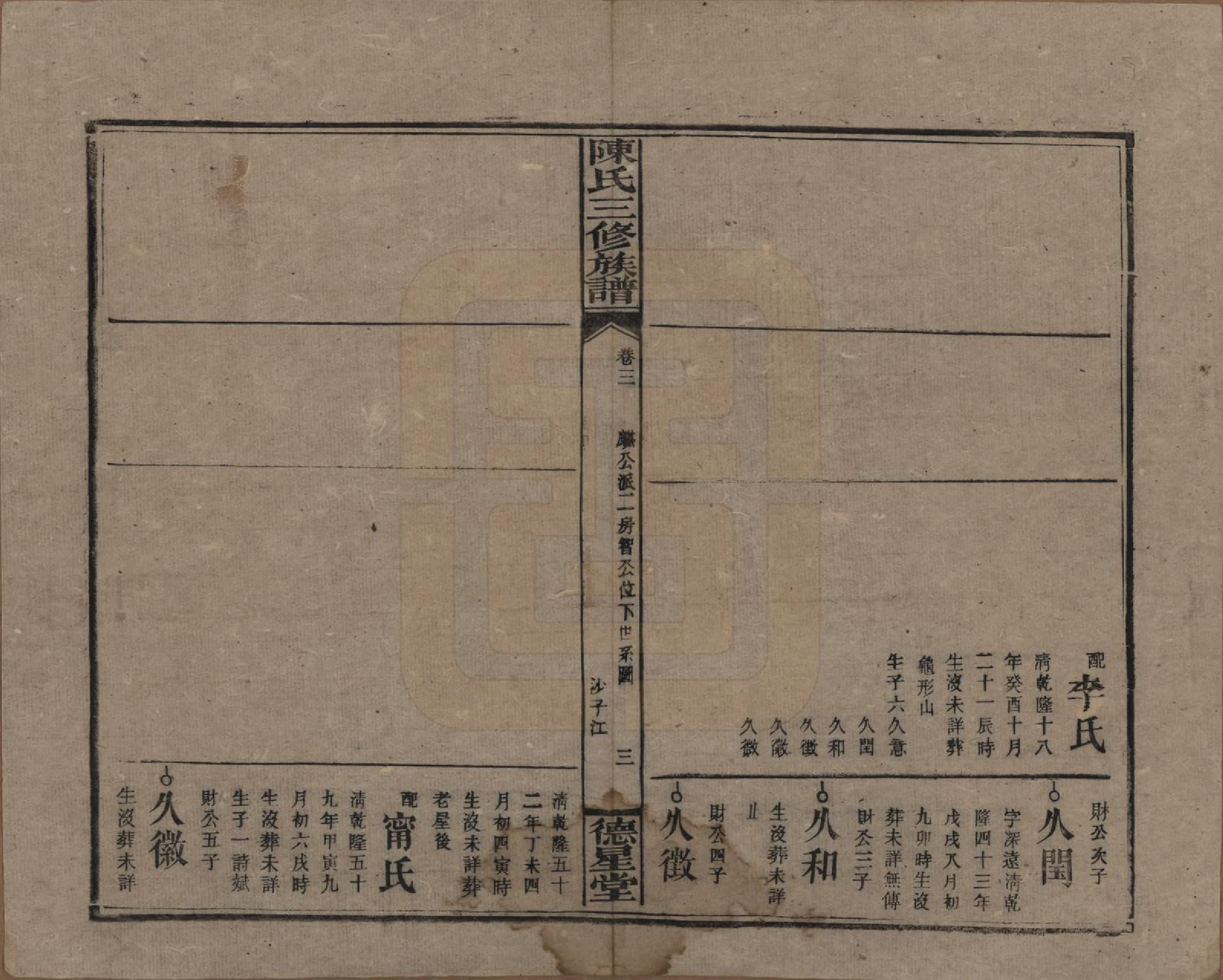 GTJP0117.陈.湖南邵阳.陈氏三修族谱.民国7年(1918)_003.pdf_第3页