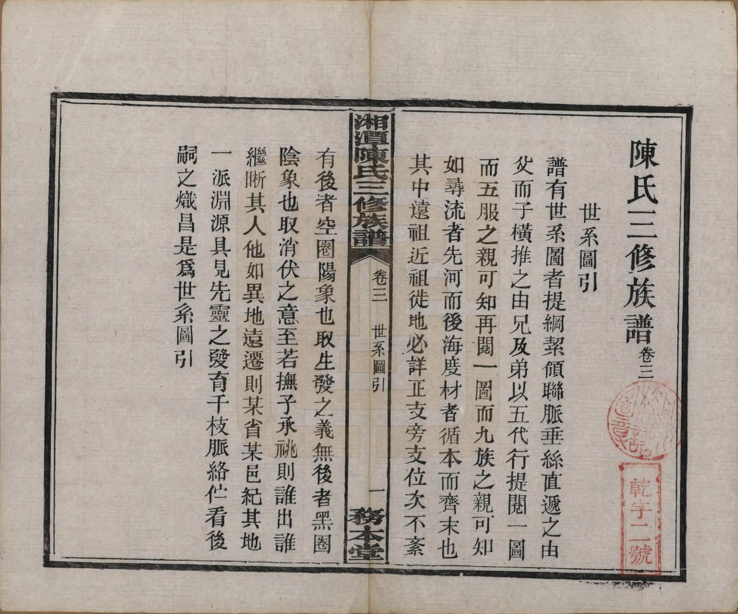 GTJP0131.陈.湖南湘潭.湘潭长丰陈氏三修族谱八卷.民国二十一年（1932）_003.pdf_第2页