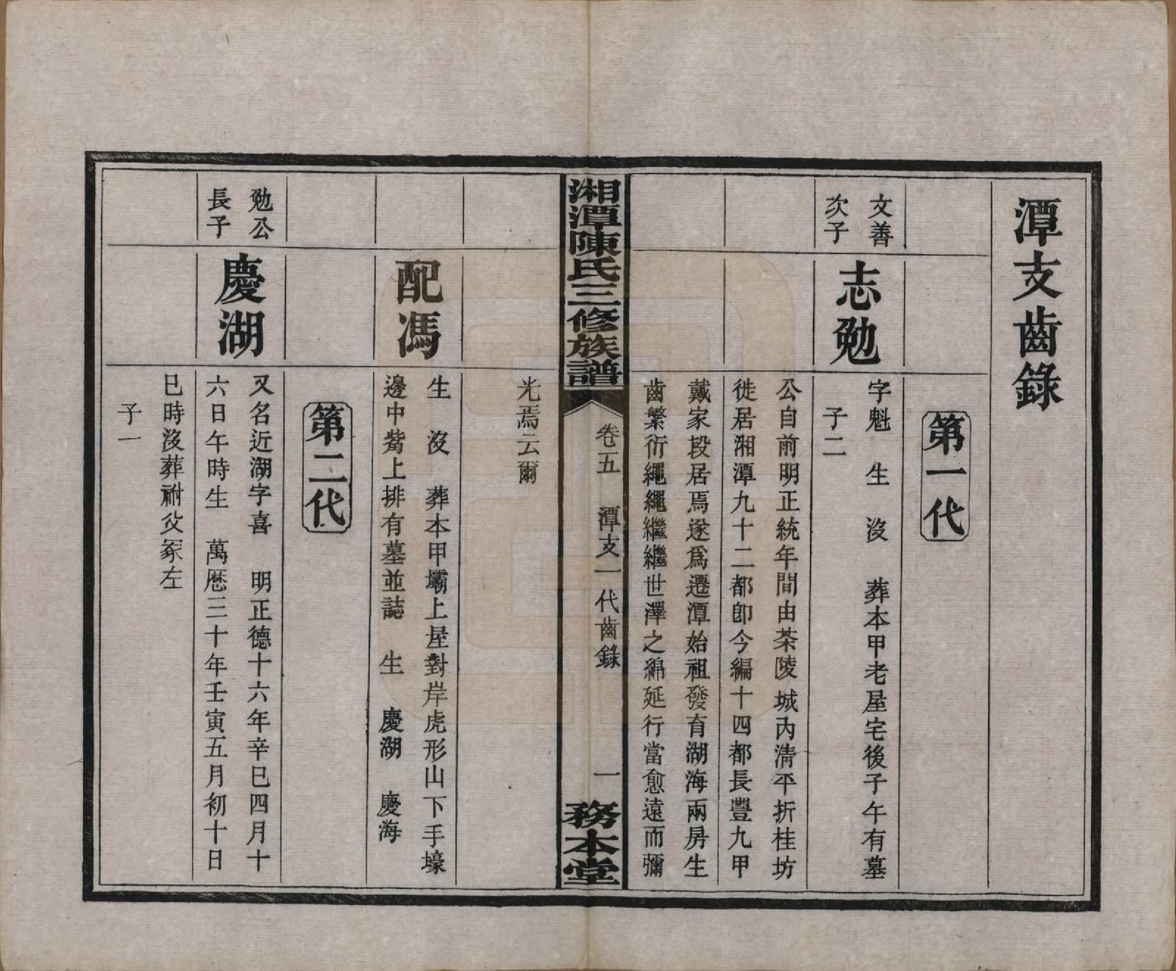 GTJP0131.陈.湖南湘潭.湘潭长丰陈氏三修族谱八卷.民国二十一年（1932）_005.pdf_第3页