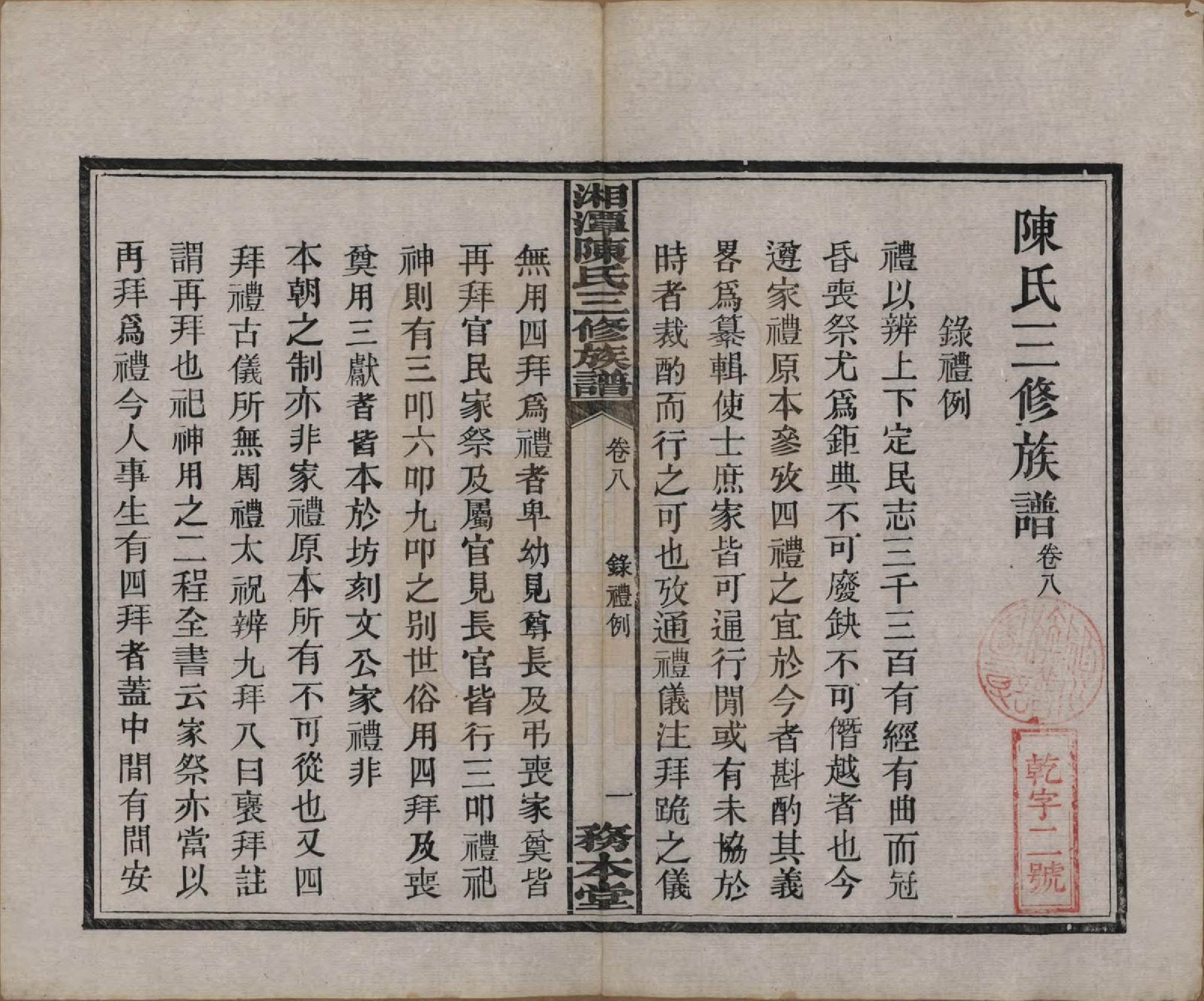 GTJP0131.陈.湖南湘潭.湘潭长丰陈氏三修族谱八卷.民国二十一年（1932）_008.pdf_第2页