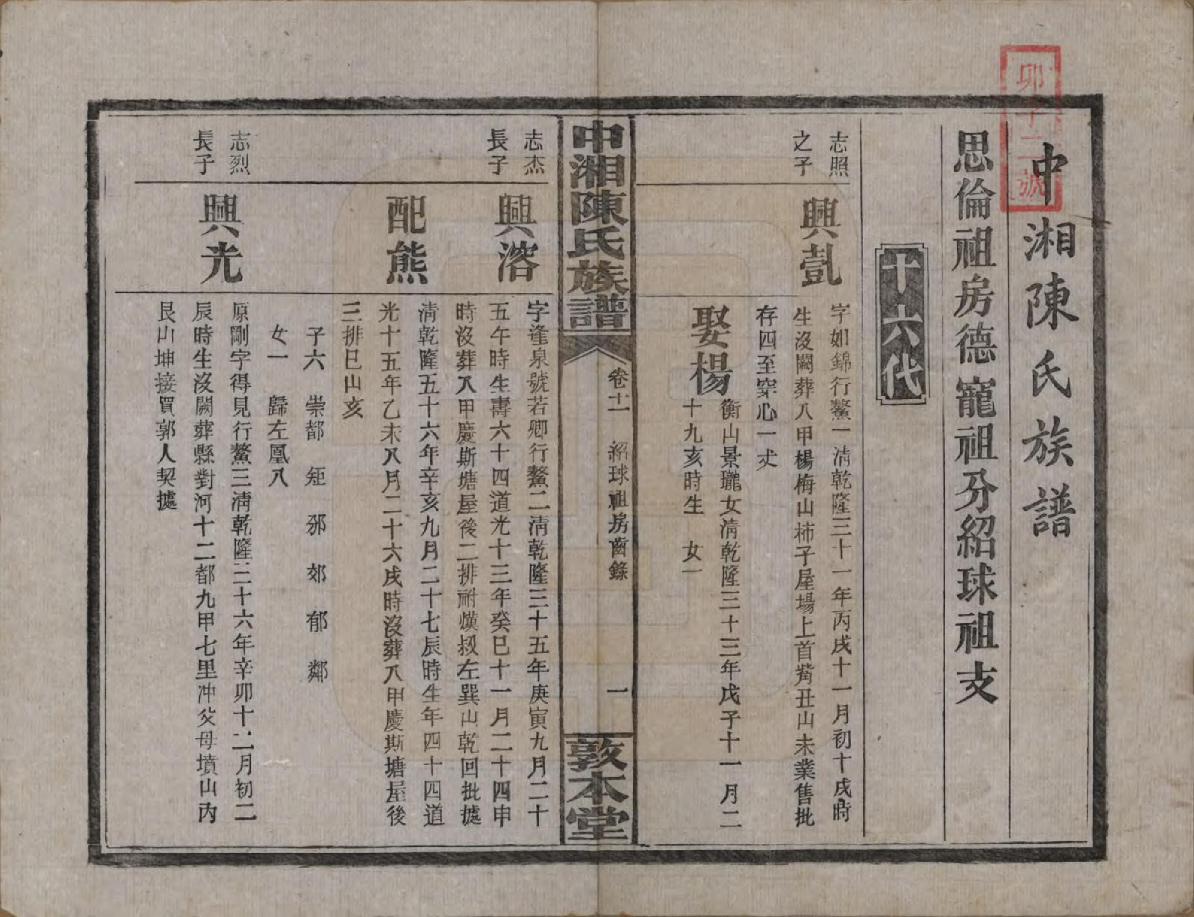 GTJP0133.陈.湖南湘潭.中湘陈氏族谱三十二卷.民国九年（1920）_011.pdf_第2页