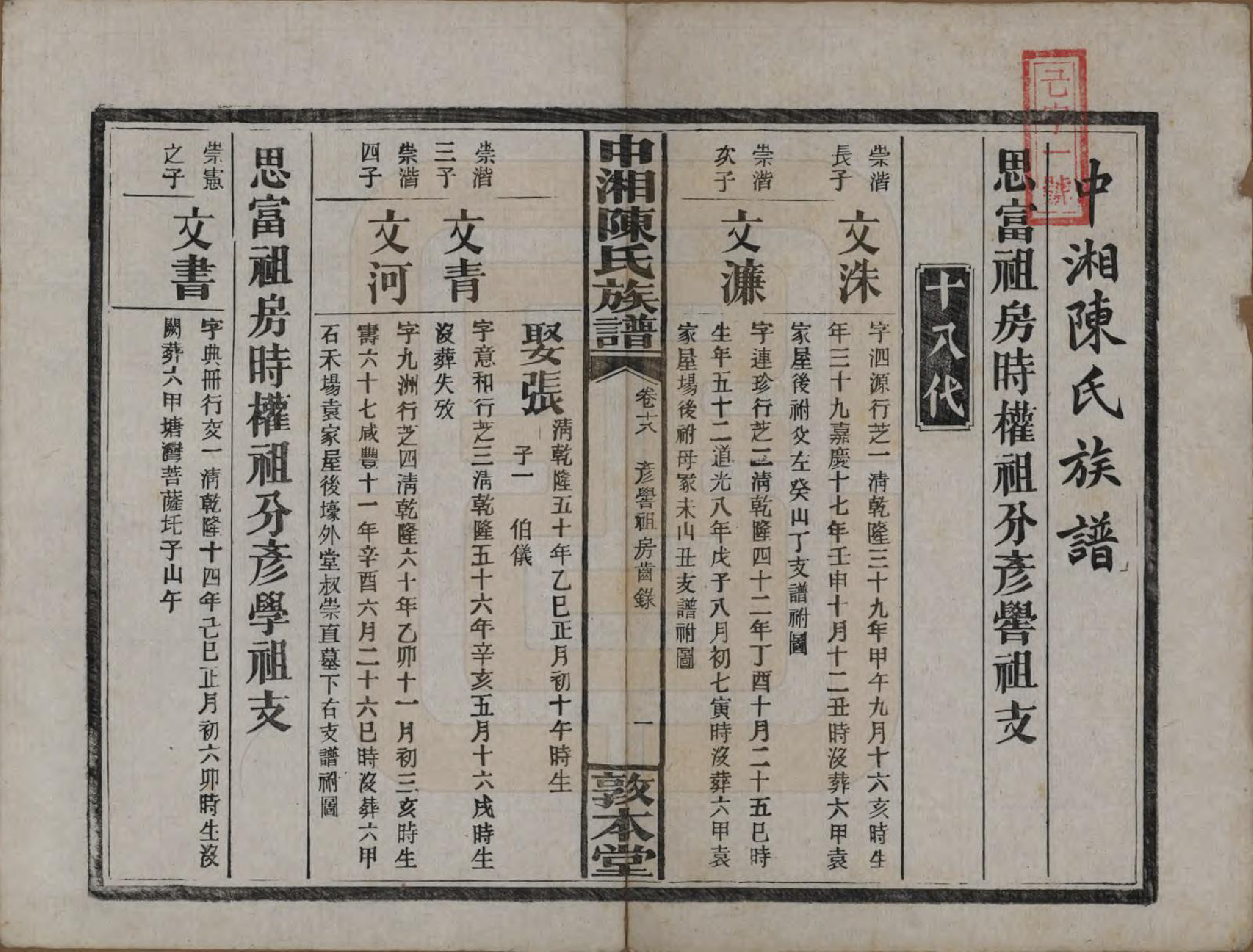 GTJP0133.陈.湖南湘潭.中湘陈氏族谱三十二卷.民国九年（1920）_018.pdf_第2页