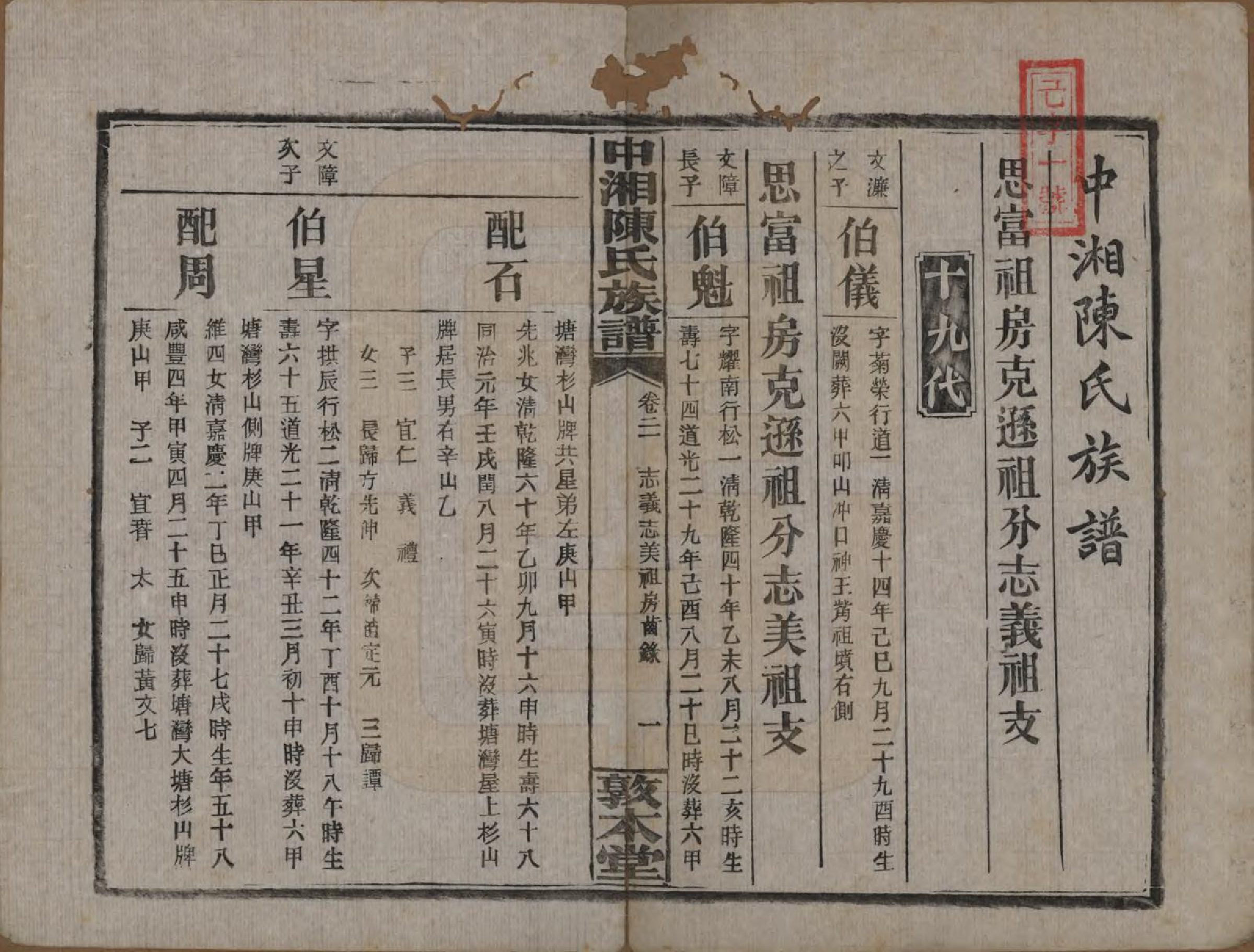 GTJP0133.陈.湖南湘潭.中湘陈氏族谱三十二卷.民国九年（1920）_021.pdf_第2页