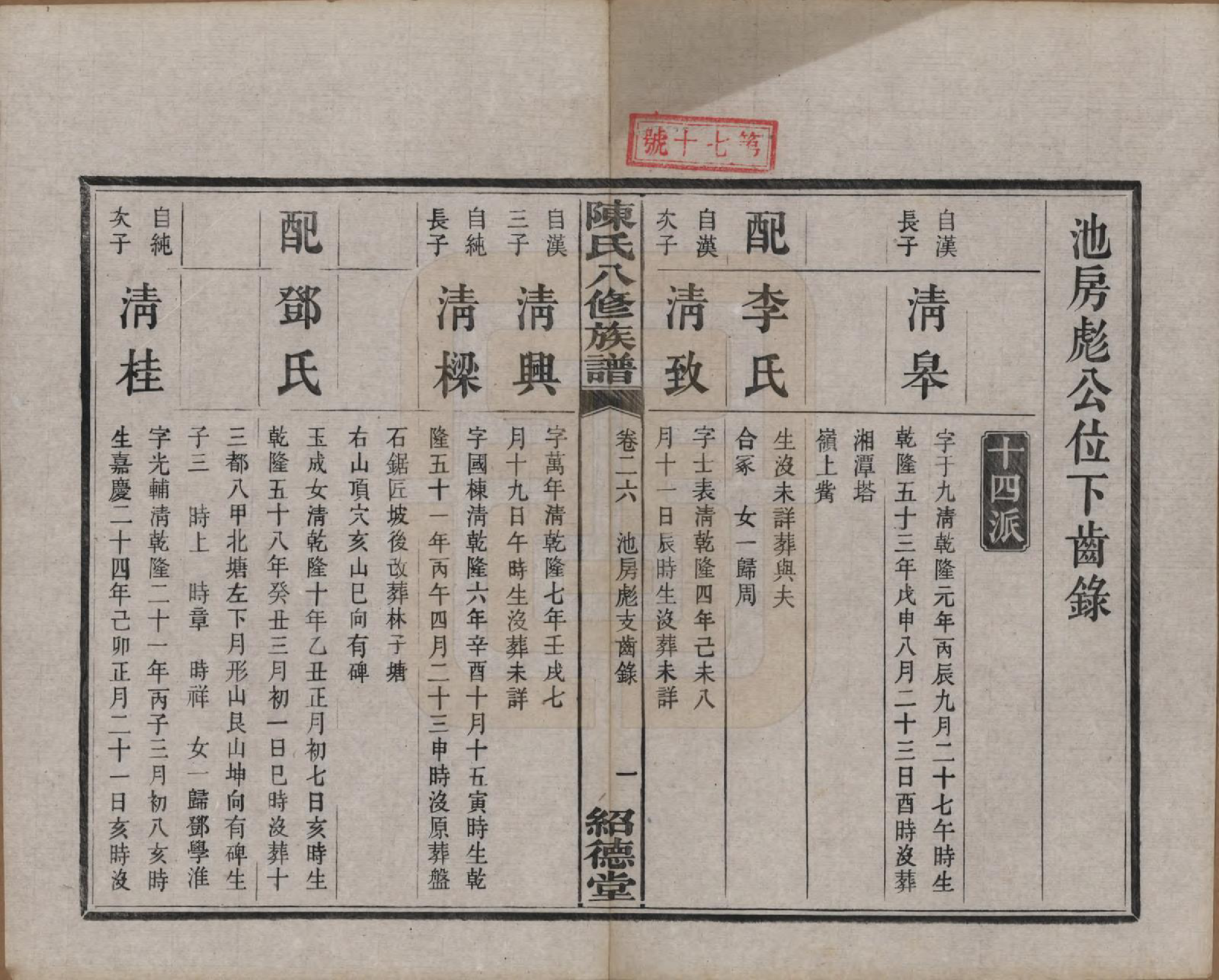 GTJP0157.陈.湖南湘潭.陈氏八修持族谱二十八卷.民国十五年（1926）_026.pdf_第1页