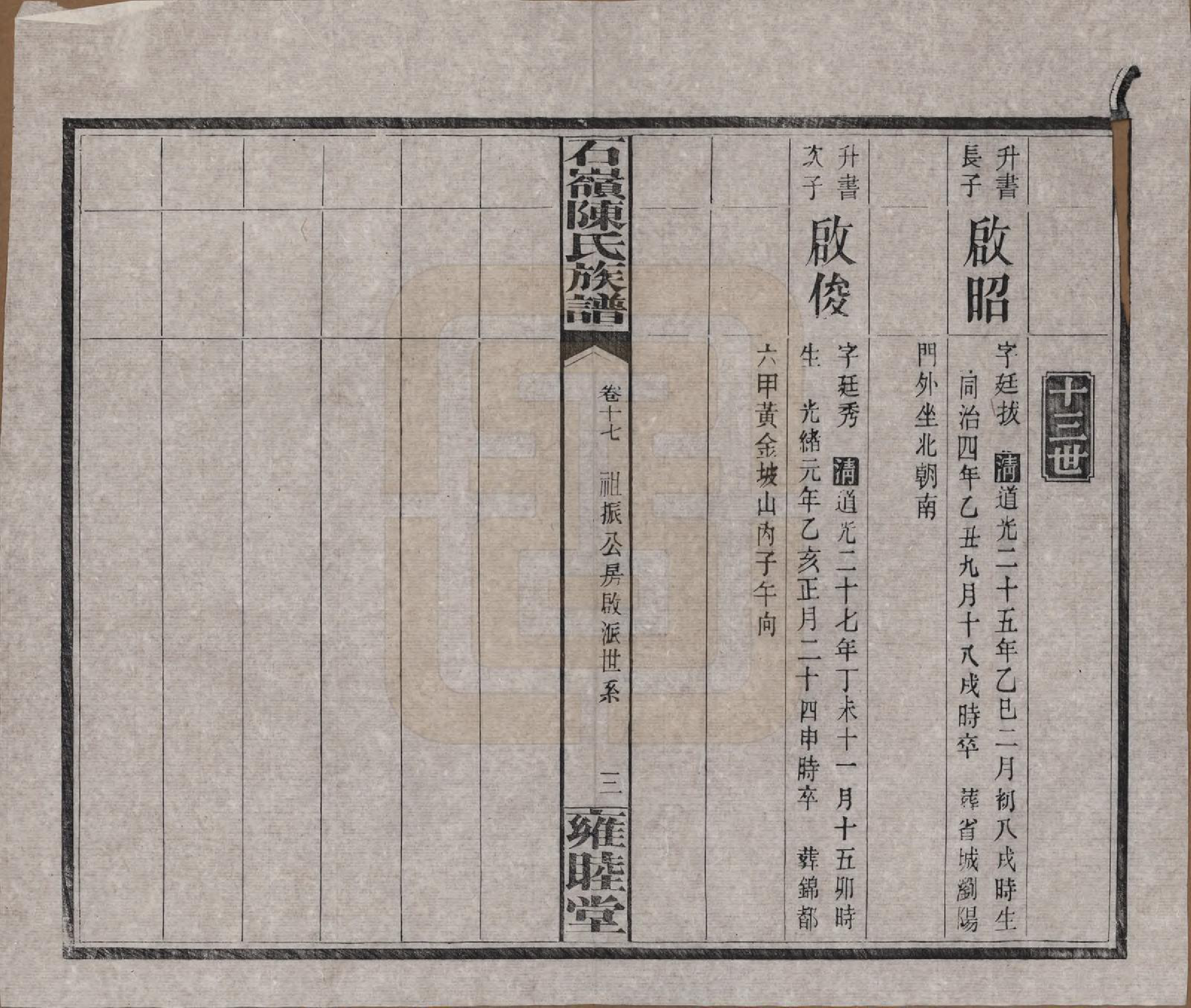 GTJP0168.陈.湖南长沙.石岭陈氏族谱.民国五年(1916)_017.pdf_第3页