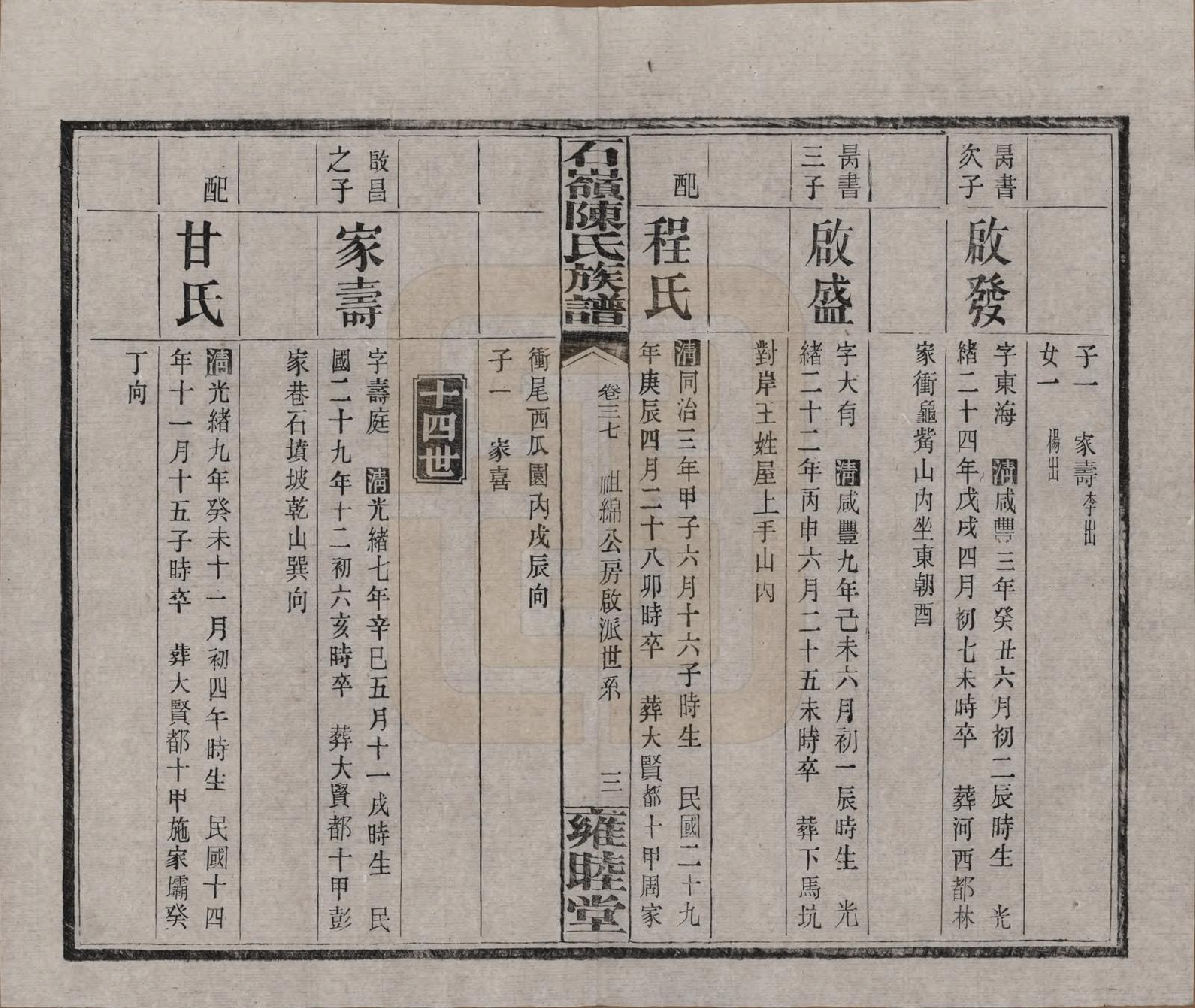 GTJP0168.陈.湖南长沙.石岭陈氏族谱.民国五年(1916)_037.pdf_第3页