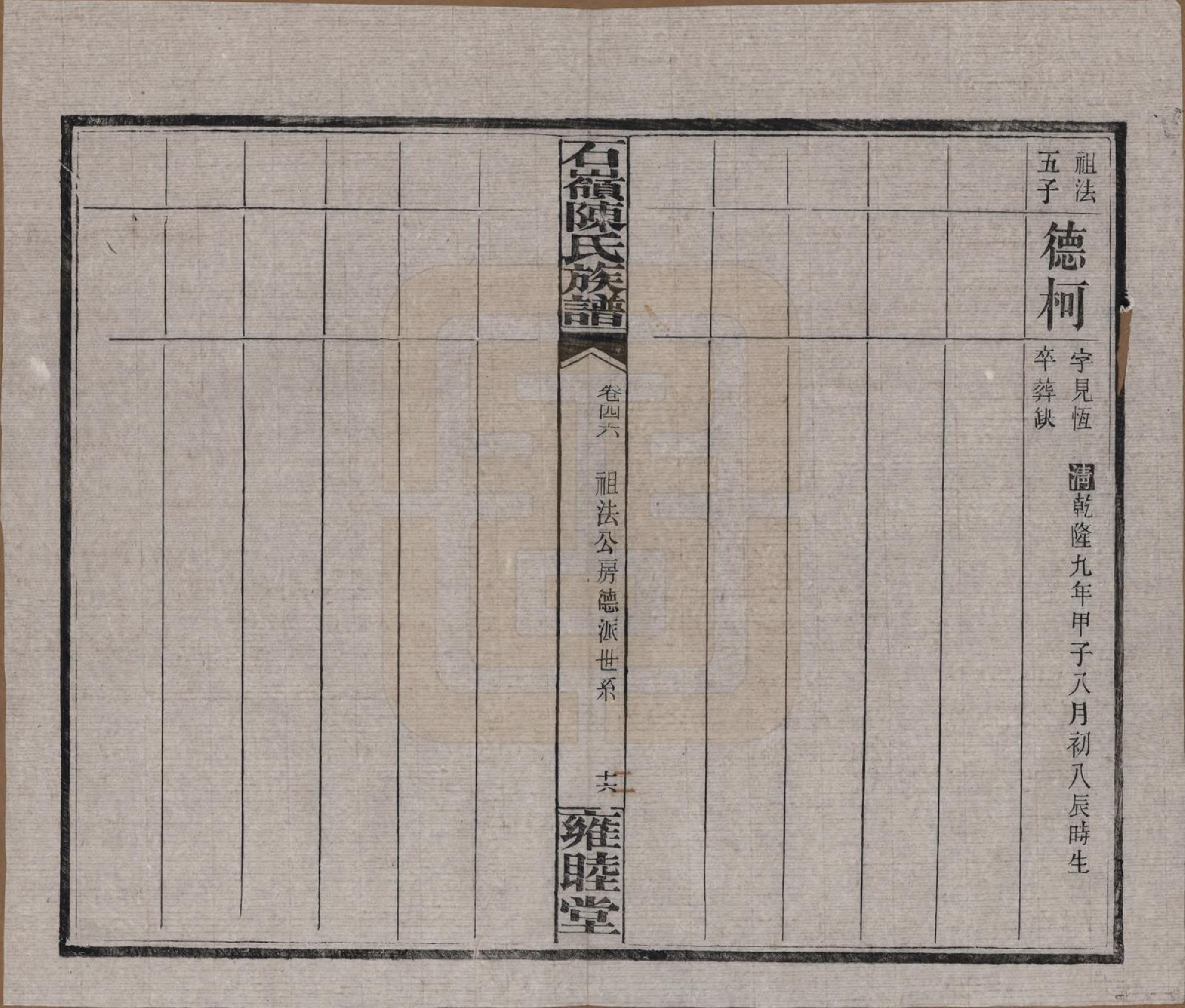 GTJP0168.陈.湖南长沙.石岭陈氏族谱.民国五年(1916)_046.pdf_第2页