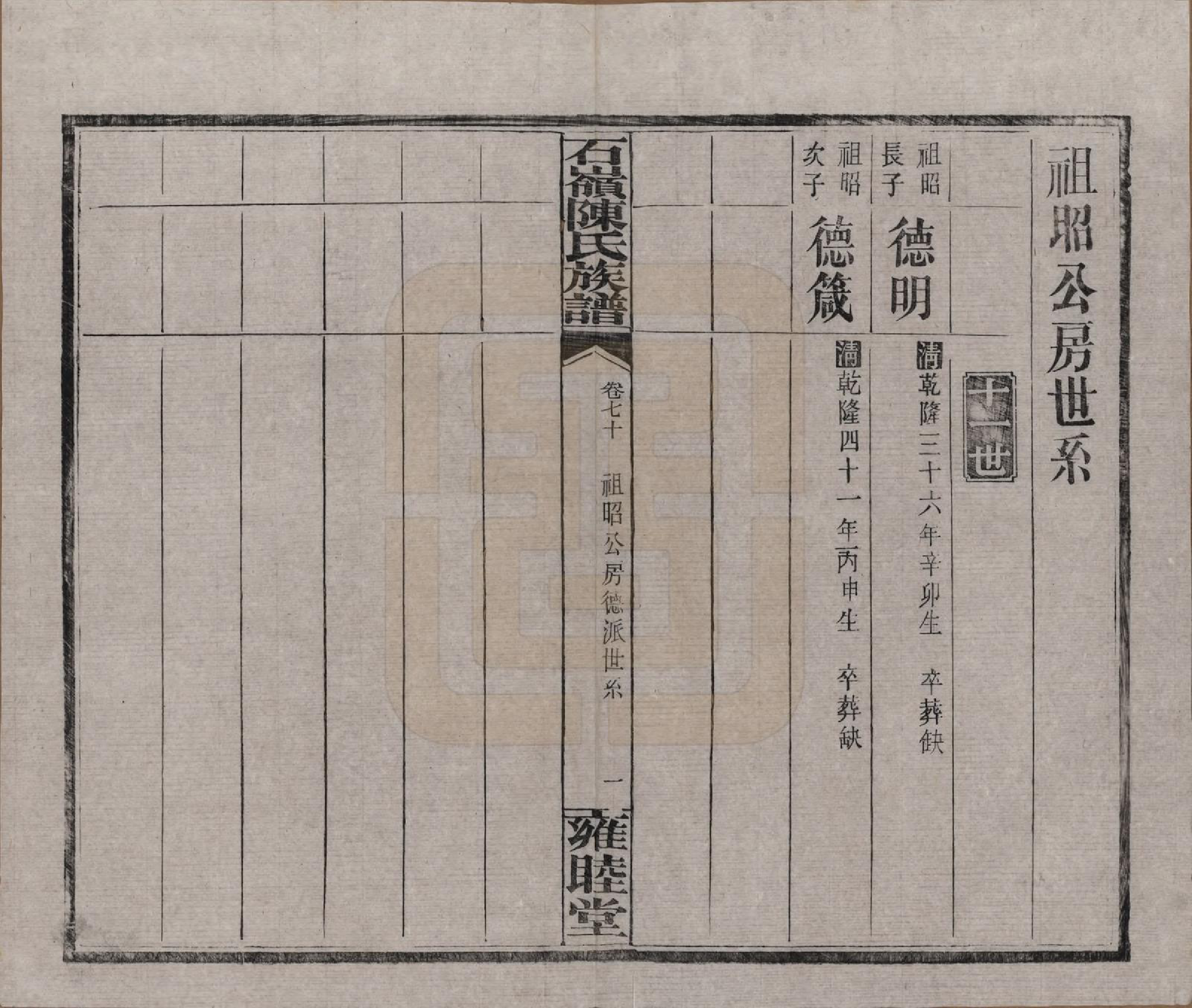 GTJP0168.陈.湖南长沙.石岭陈氏族谱.民国五年(1916)_070.pdf_第1页