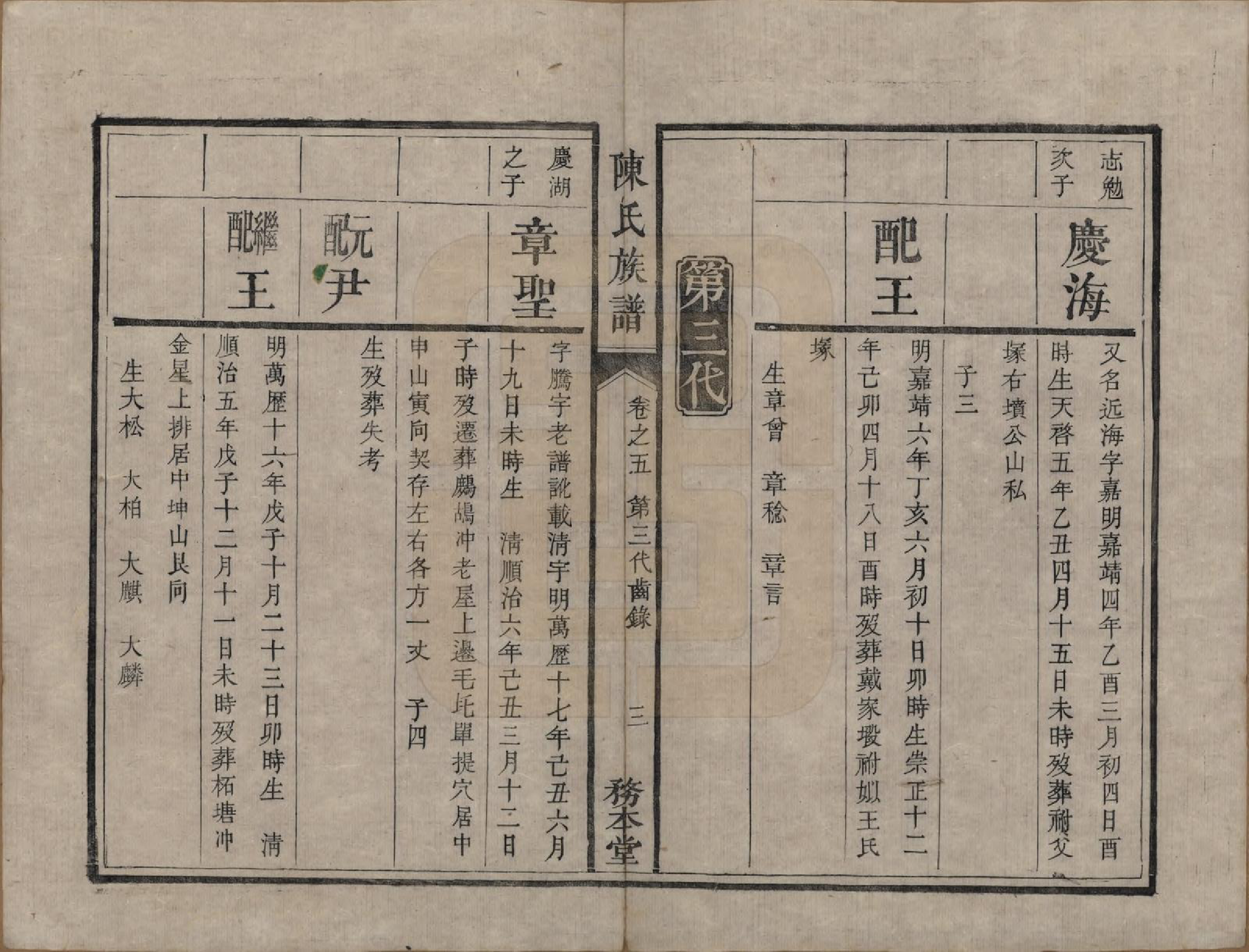 GTJP0177.陈.湖南湘潭.中湘陈氏族谱八卷.清道光十年（1830）_005.pdf_第3页