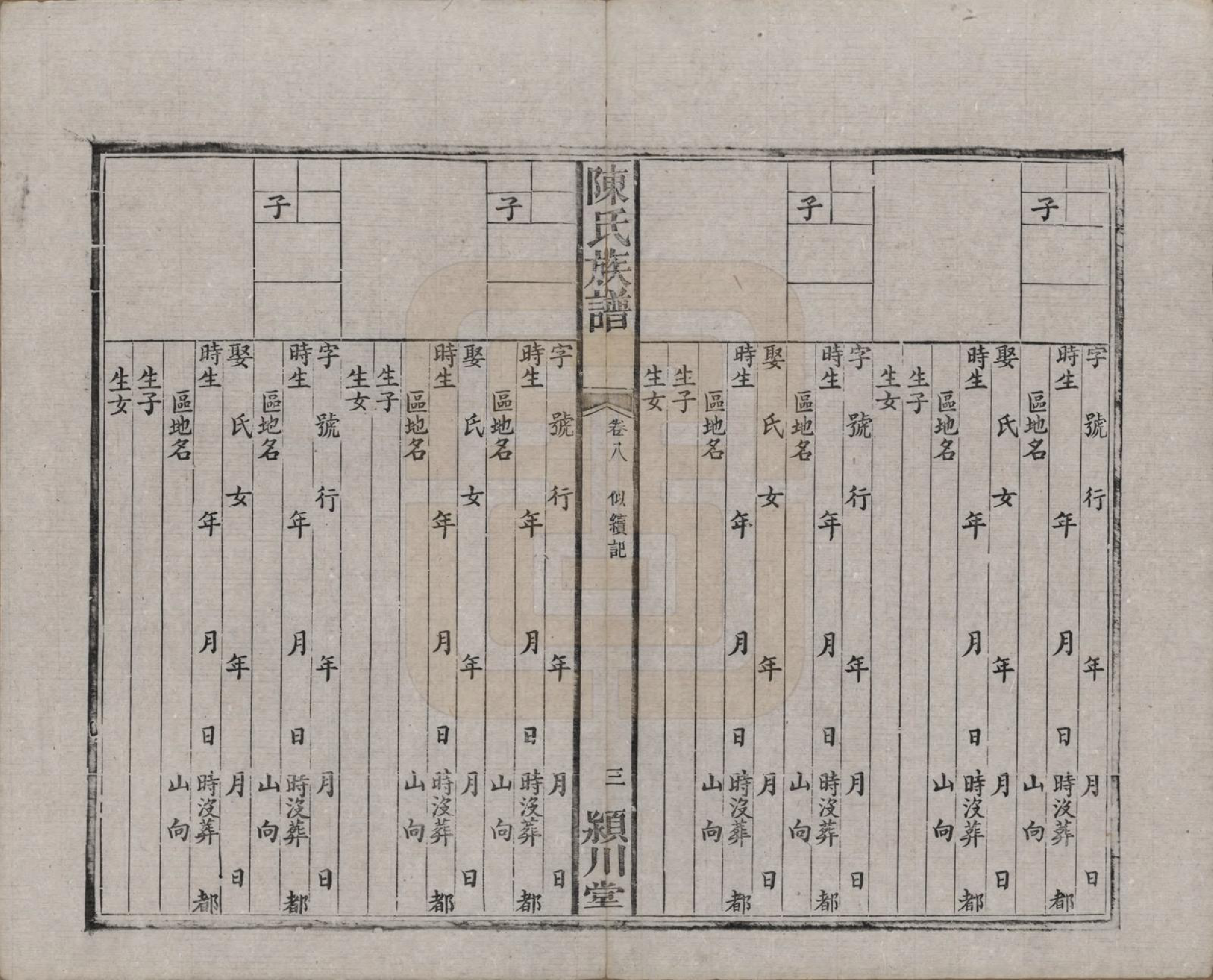 GTJP0200.陈.湖南湘潭.陈氏族谱八卷.清光绪十九年（1893）_008.pdf_第3页