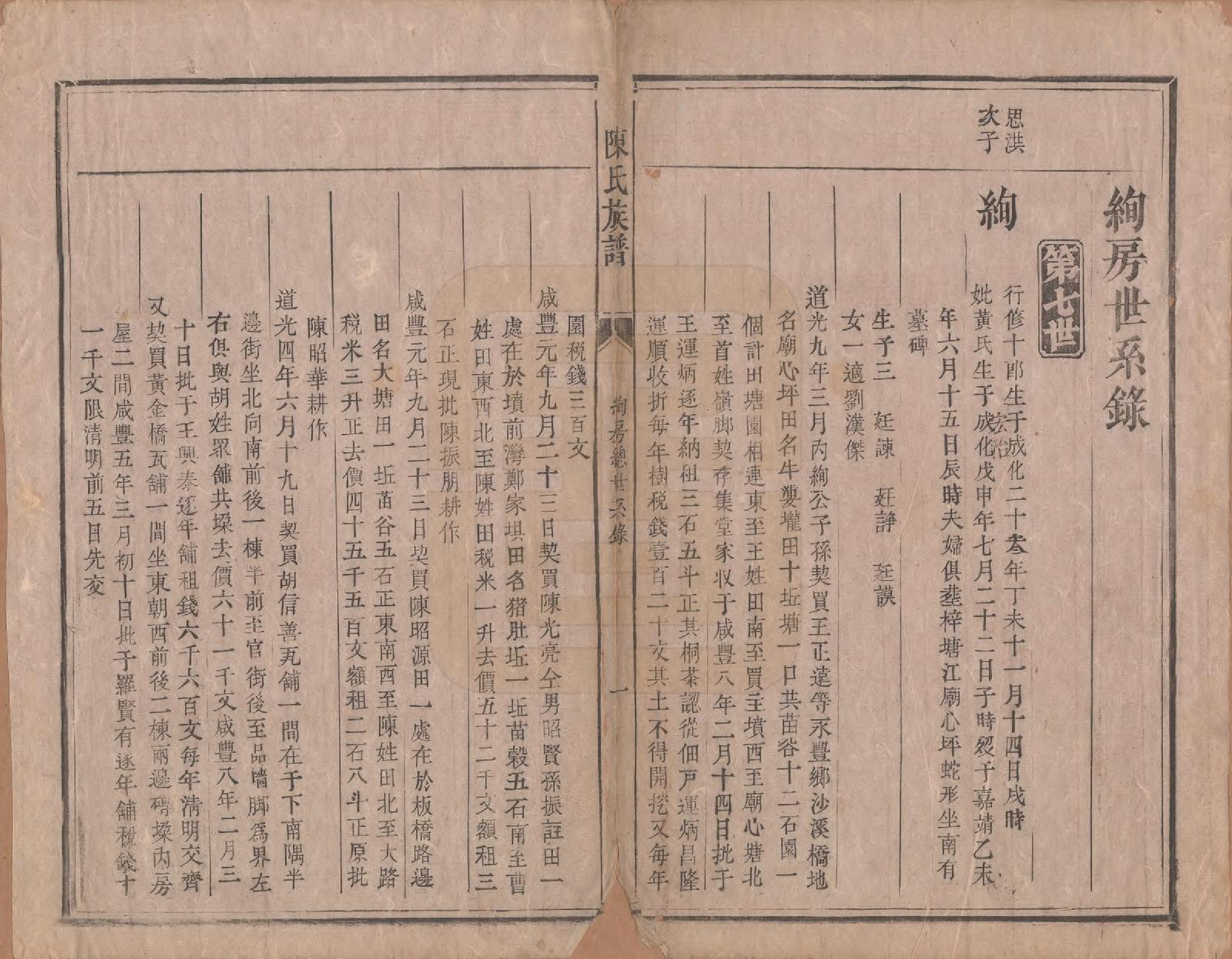 GTJP0215.陈.湖南郴州.陈氏族谱不分卷.清同治三年（1864）_007.pdf_第1页