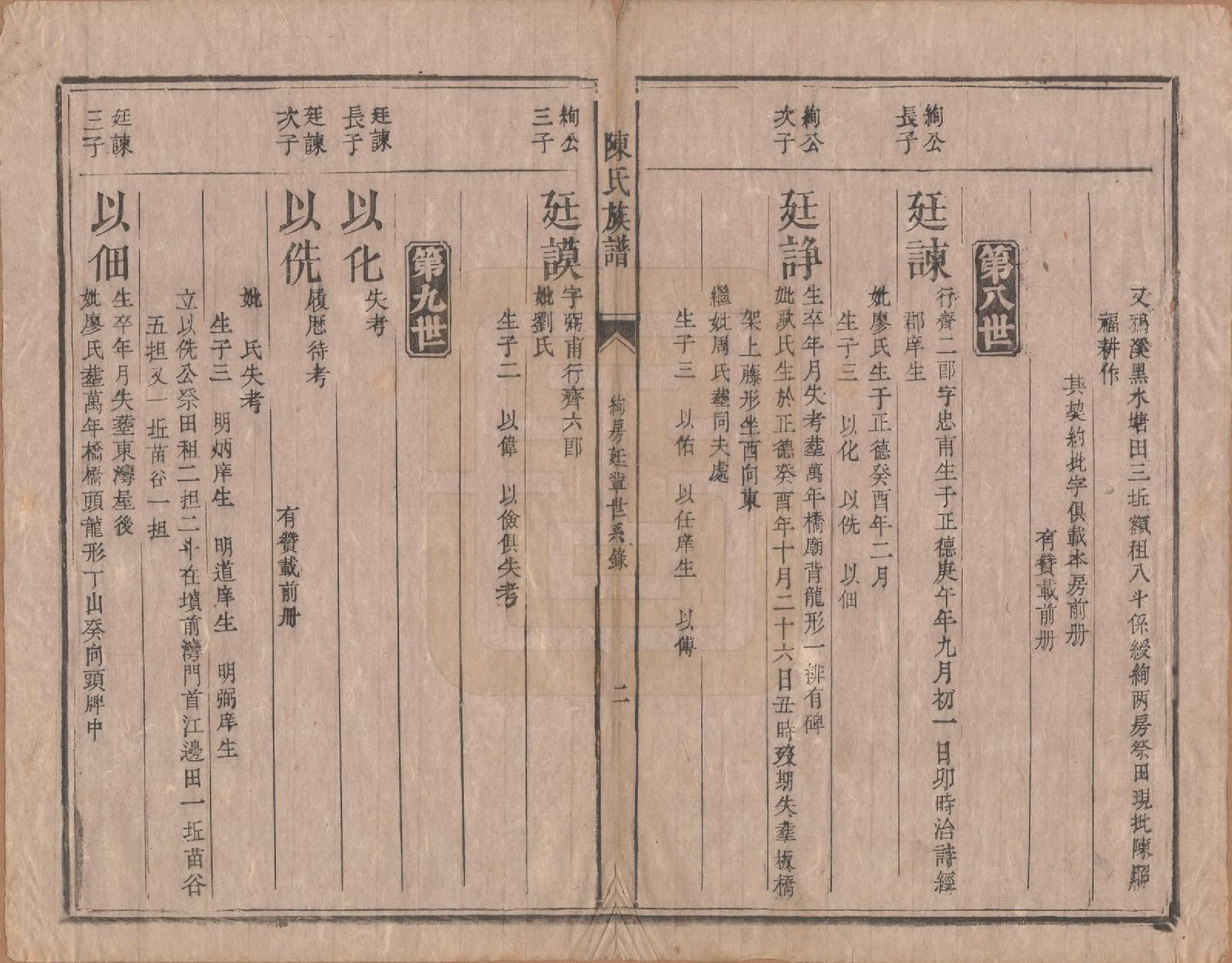 GTJP0215.陈.湖南郴州.陈氏族谱不分卷.清同治三年（1864）_007.pdf_第2页