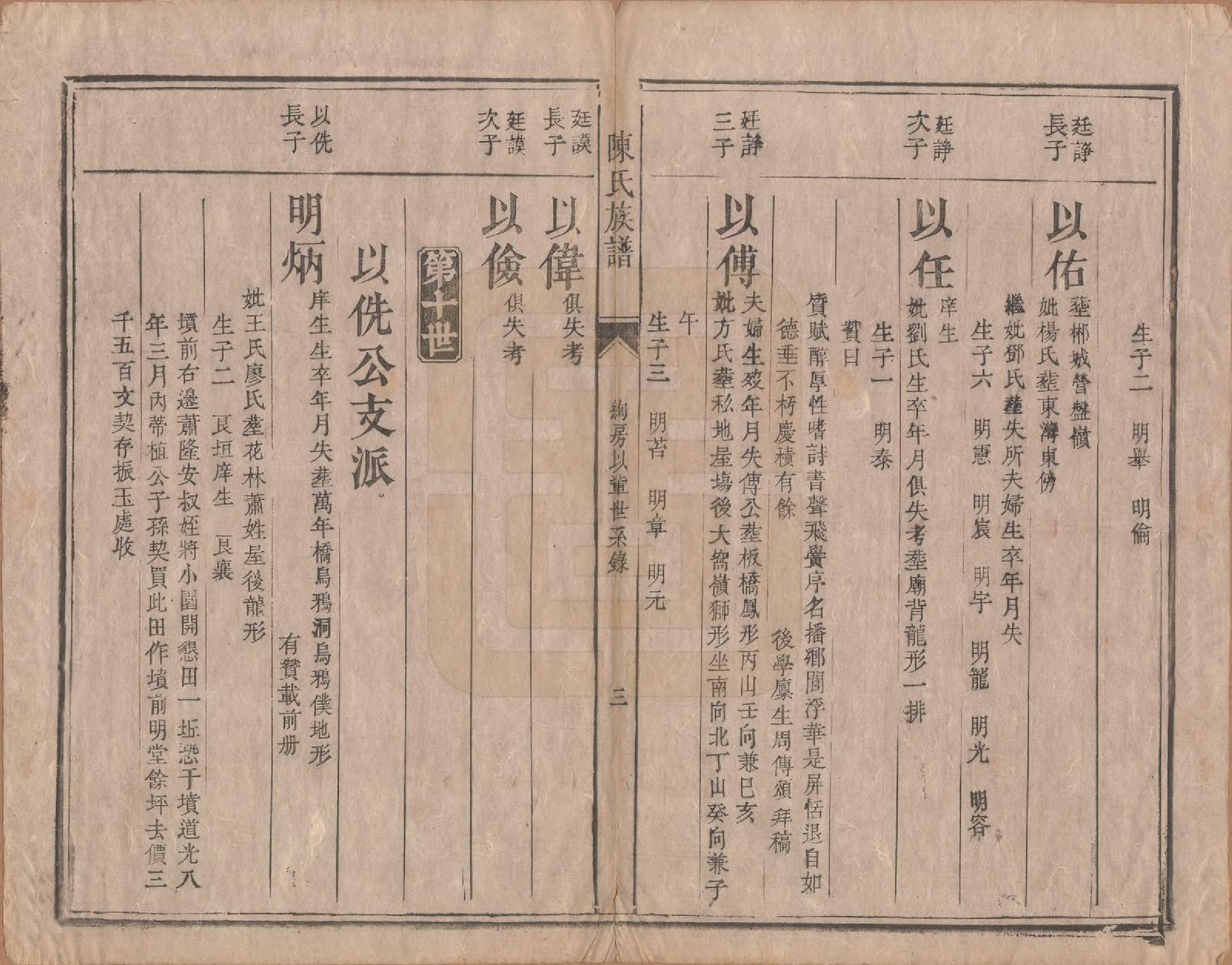 GTJP0215.陈.湖南郴州.陈氏族谱不分卷.清同治三年（1864）_007.pdf_第3页