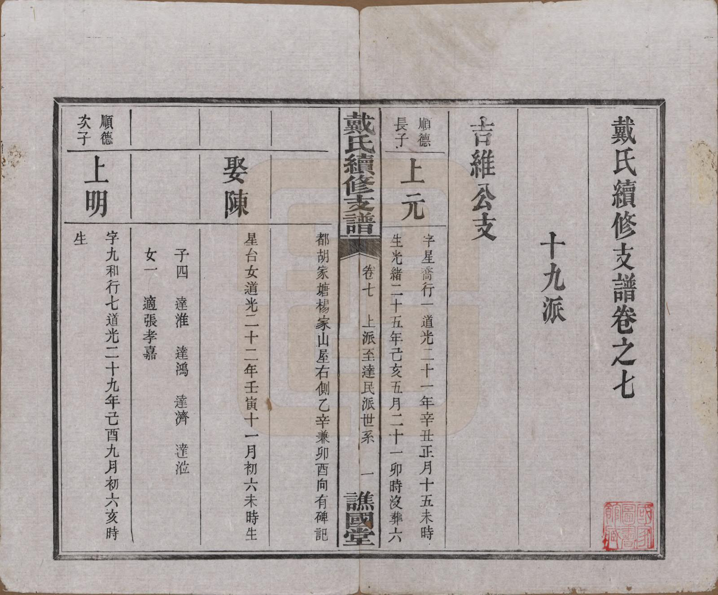 GTJP0261.戴.湖南善邑.善邑黄泥塘戴氏续修支谱.清光绪30年[1905]_007.pdf_第2页