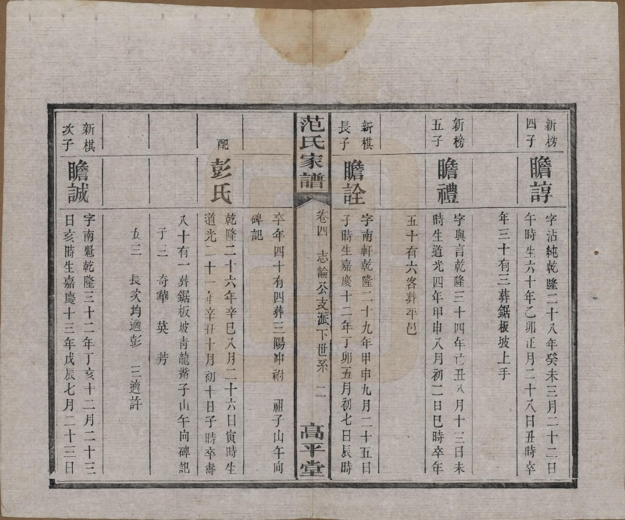 GTJP0325.范.湖南湘阴.范氏家谱六卷.清宣统二年(1910)_004.pdf_第2页