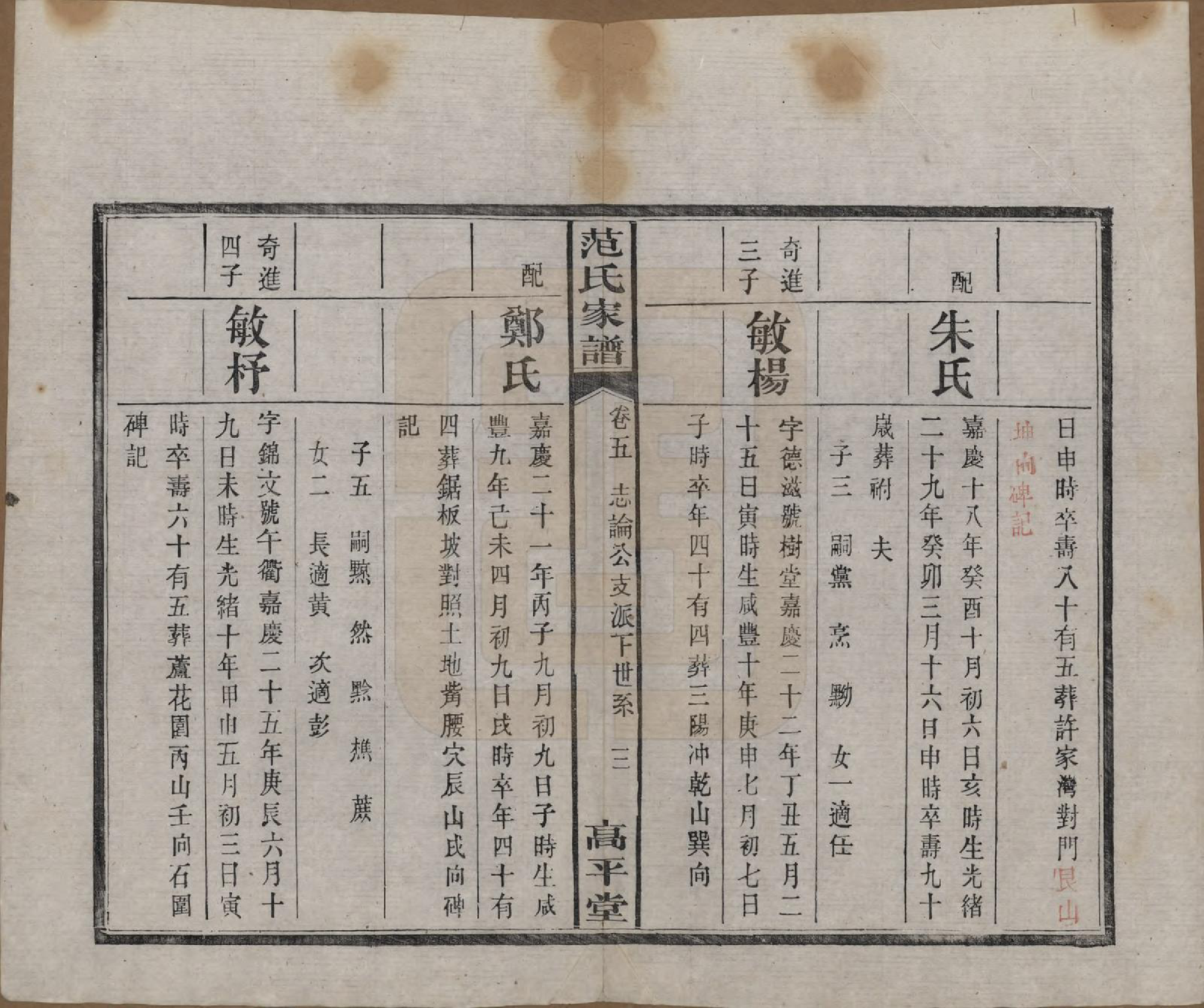 GTJP0325.范.湖南湘阴.范氏家谱六卷.清宣统二年(1910)_005.pdf_第3页