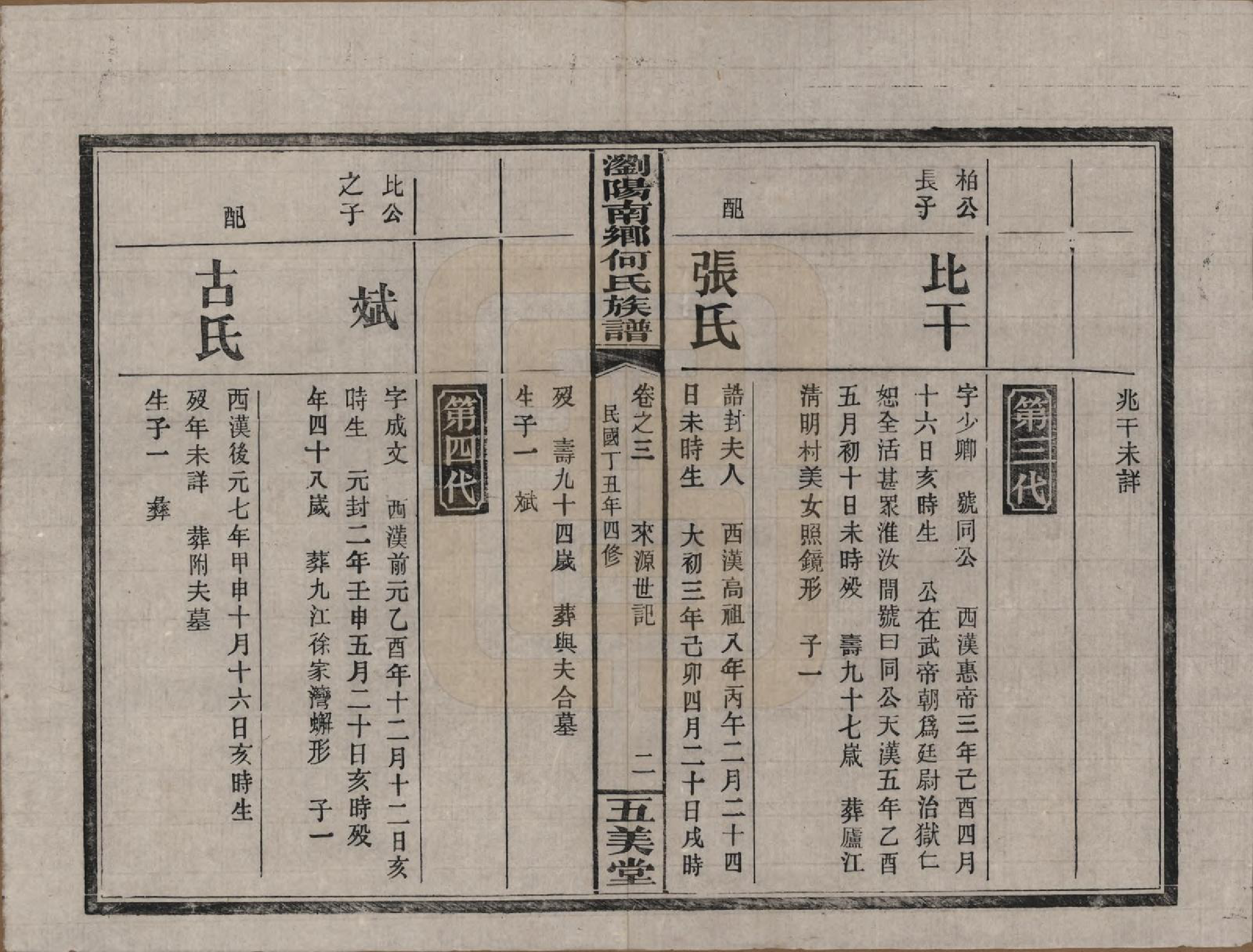 GTJP0474.何.湖南浏阳.浏阳南乡何氏族谱.民国二十六年(1937)_003.pdf_第2页