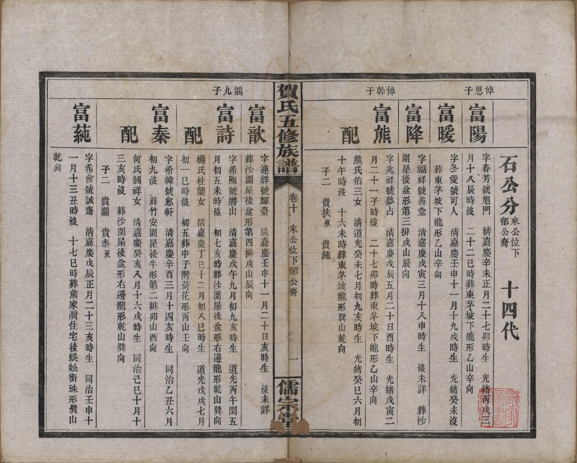 GTJP0497.贺.湖南醴陵.罗田贺氏五修族谱.民国22年(1933)_010.pdf_第1页